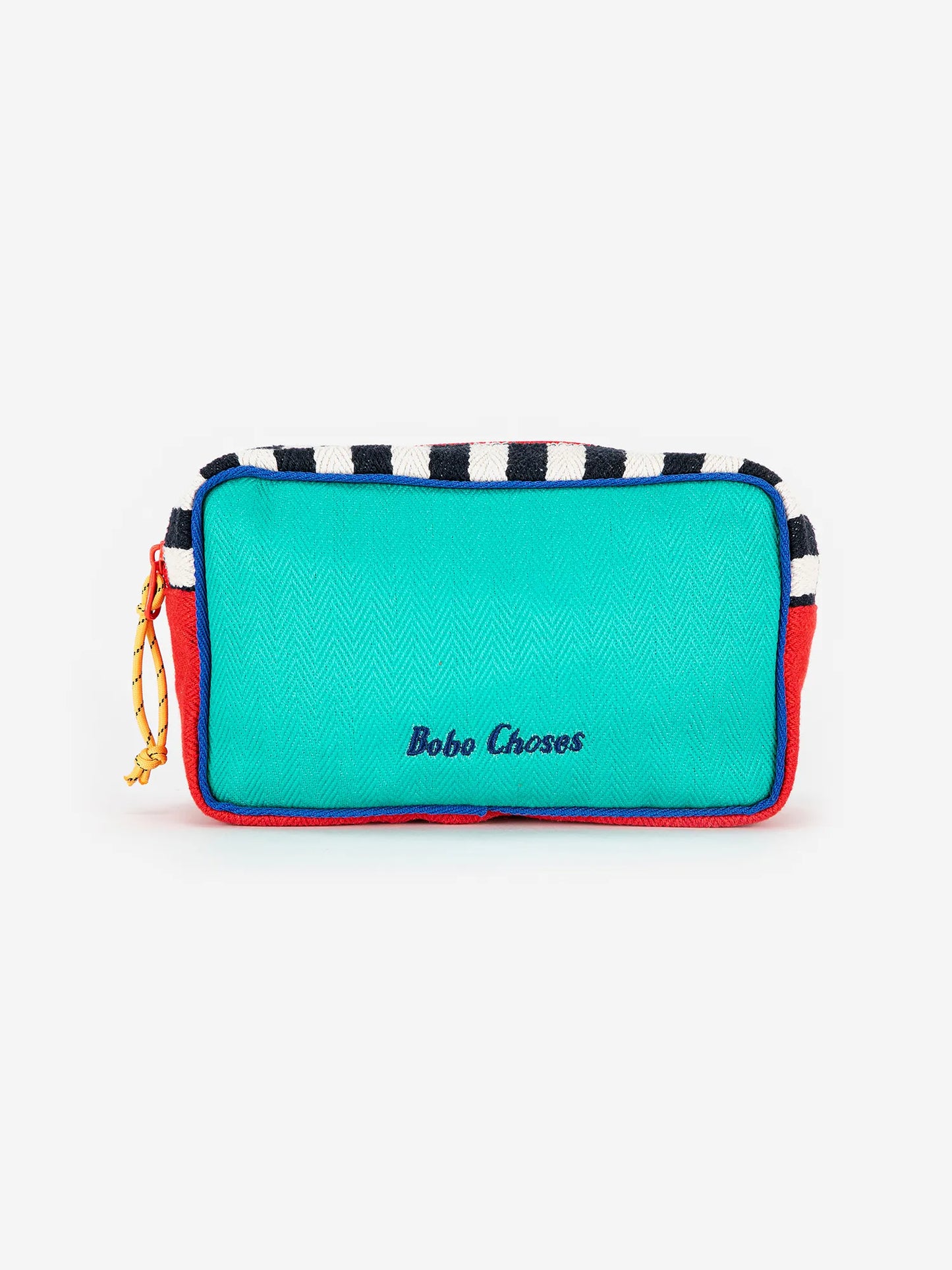 Color block cotton pouch