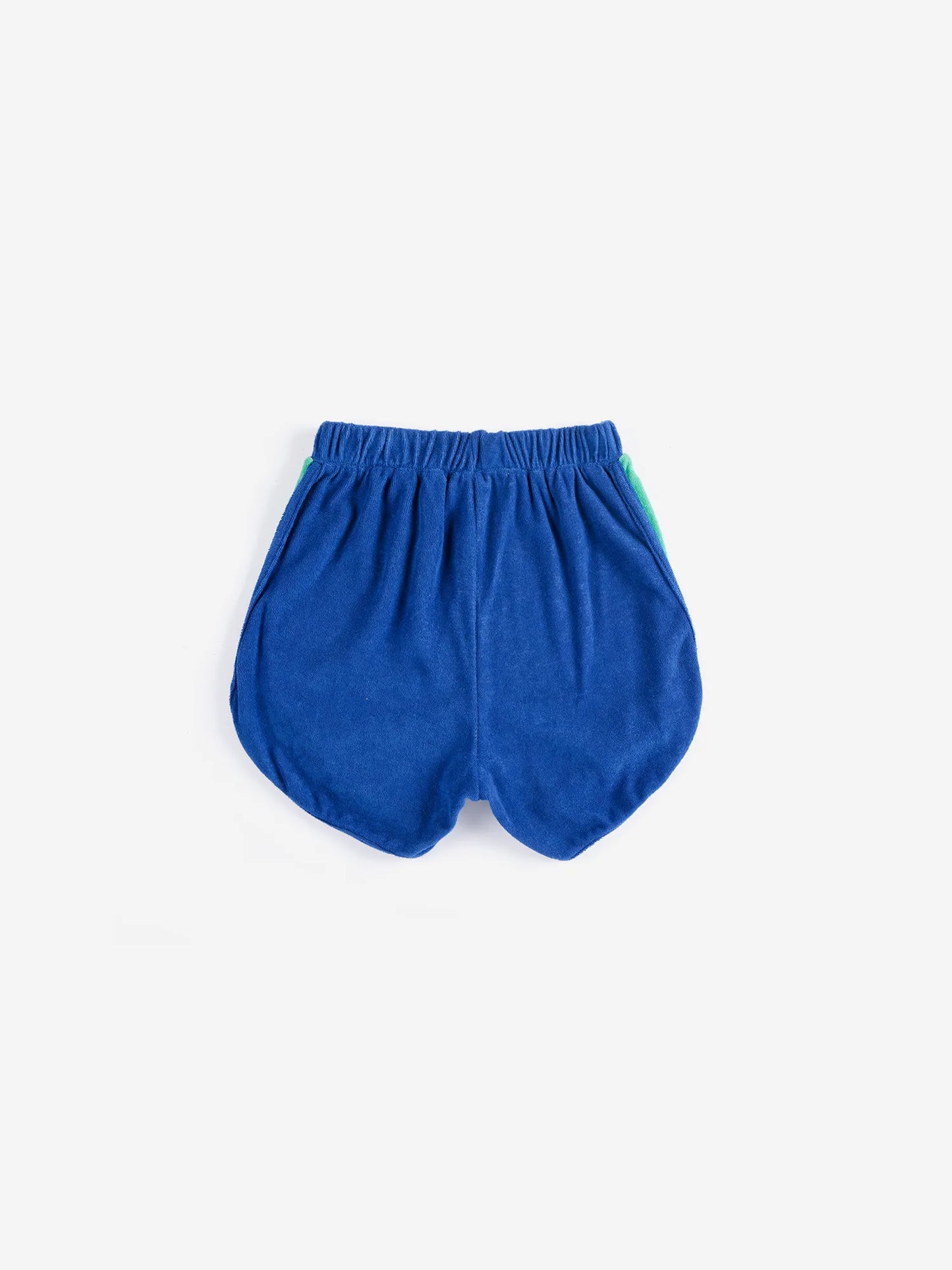 Color block terry cloth shorts