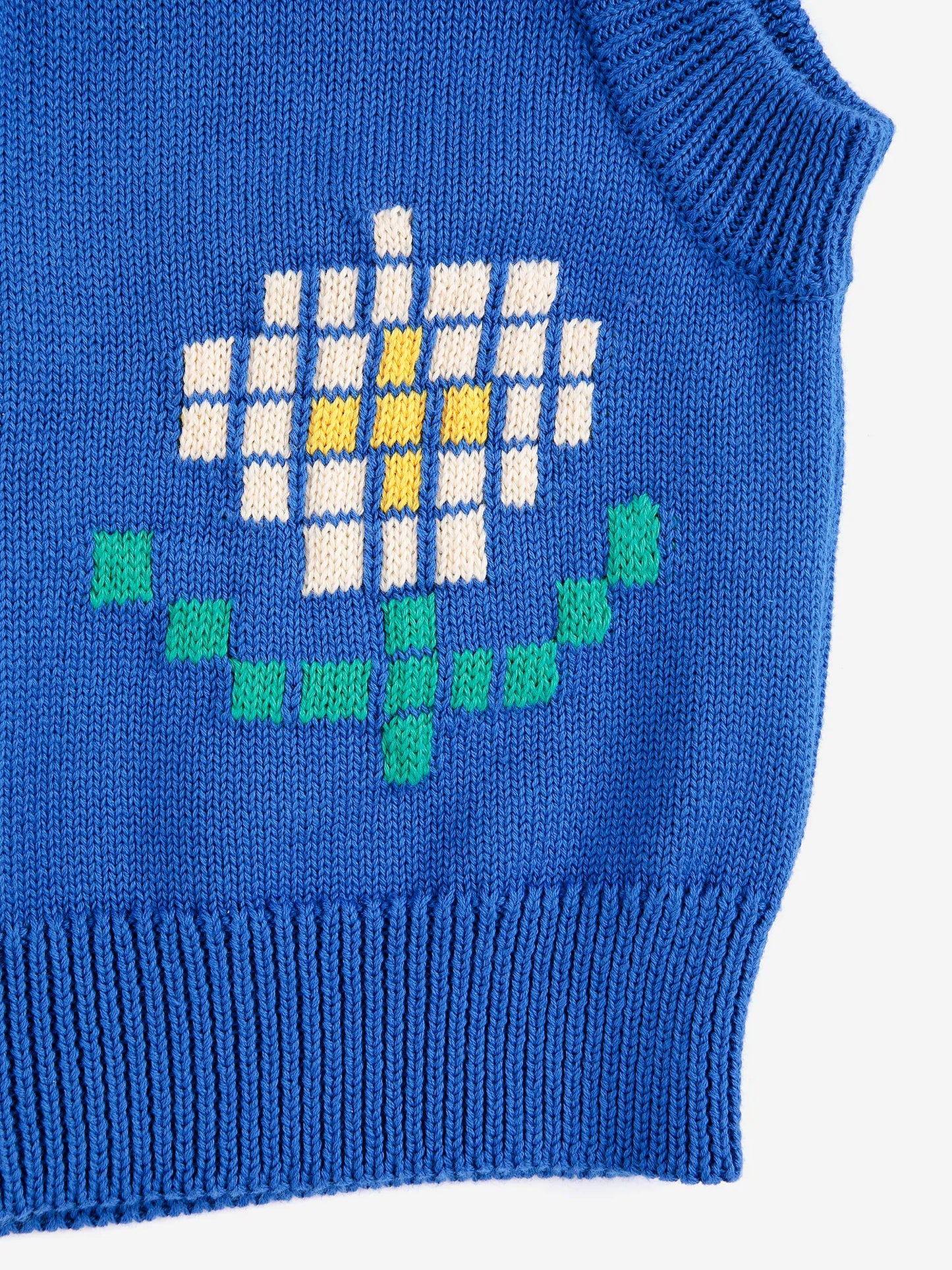 Gilet en coton Pixel flower