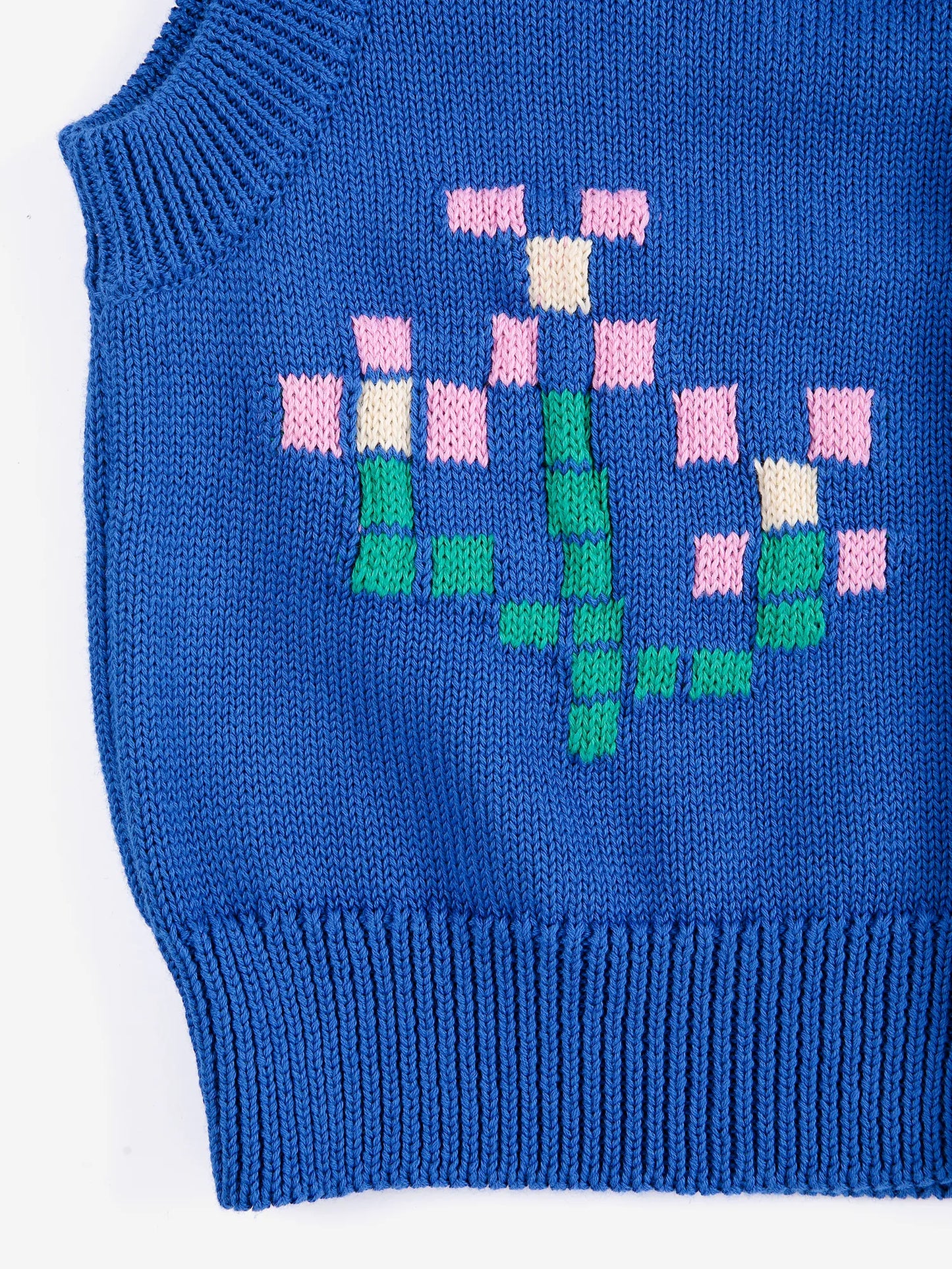 Gilet en coton Pixel flower