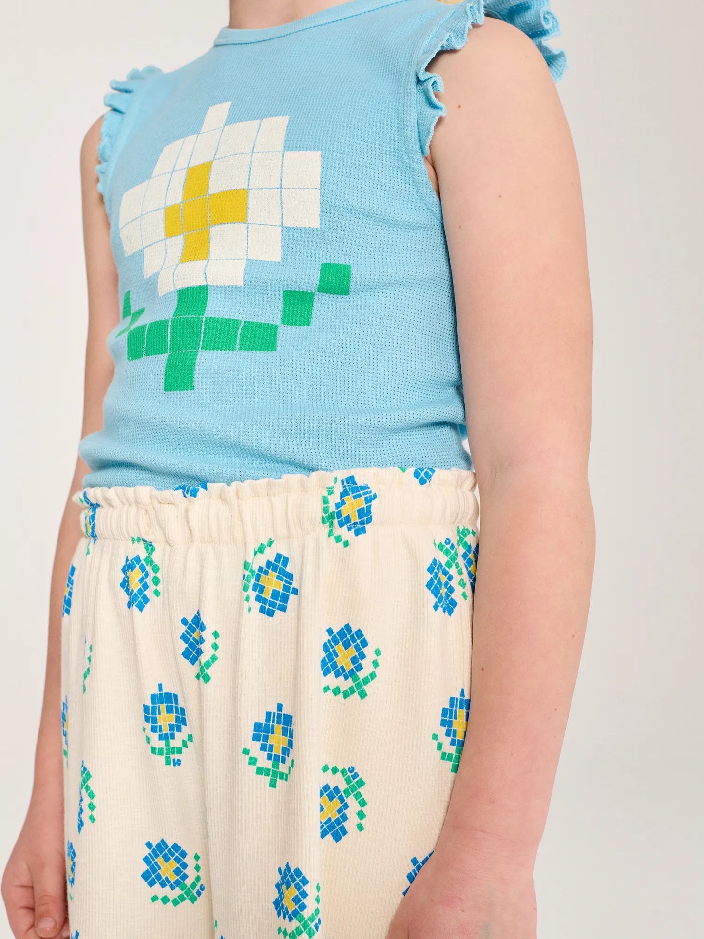 Pantalón culotte Flower Pixel all over