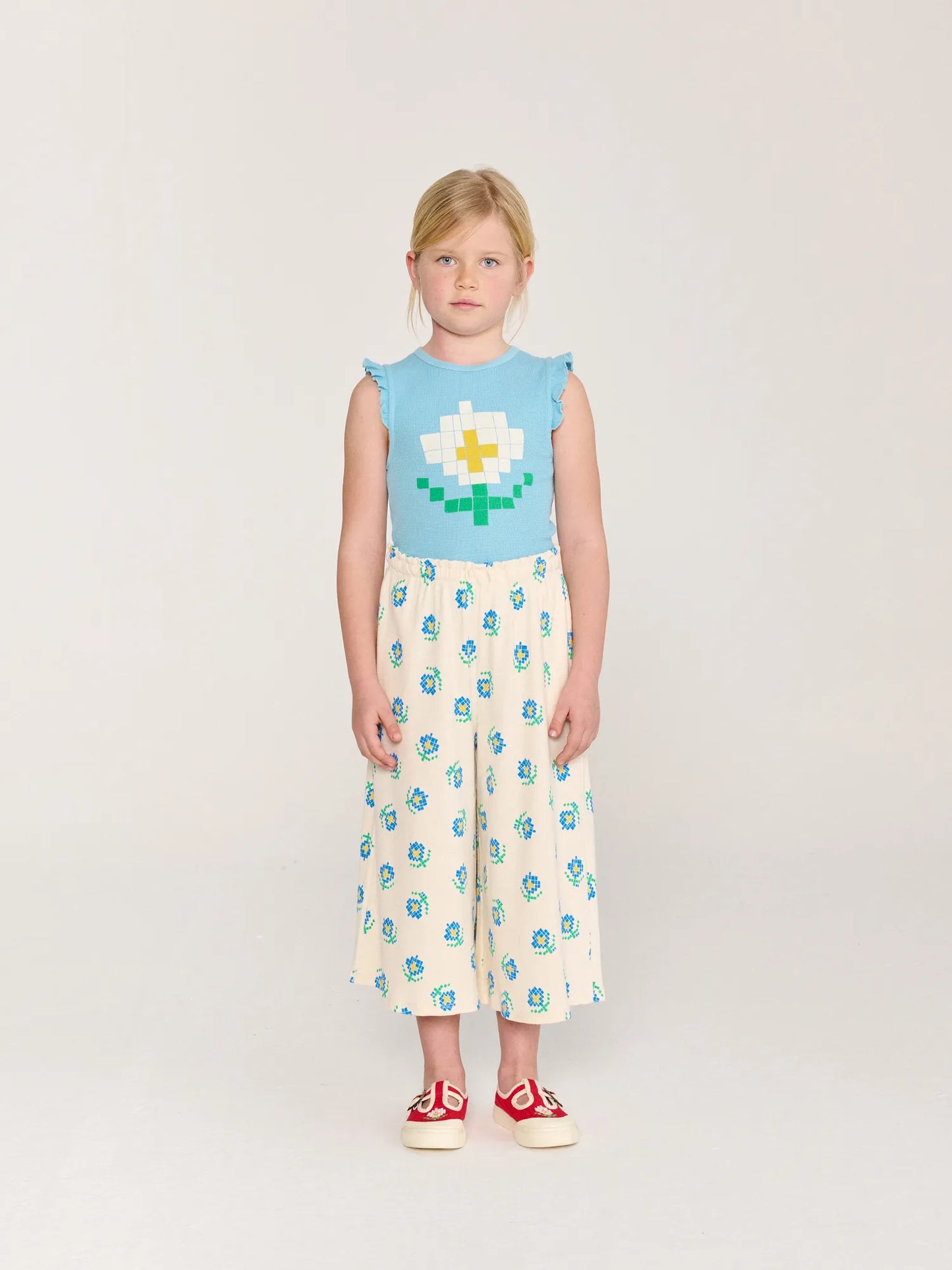 Pantalón culotte Flower Pixel all over