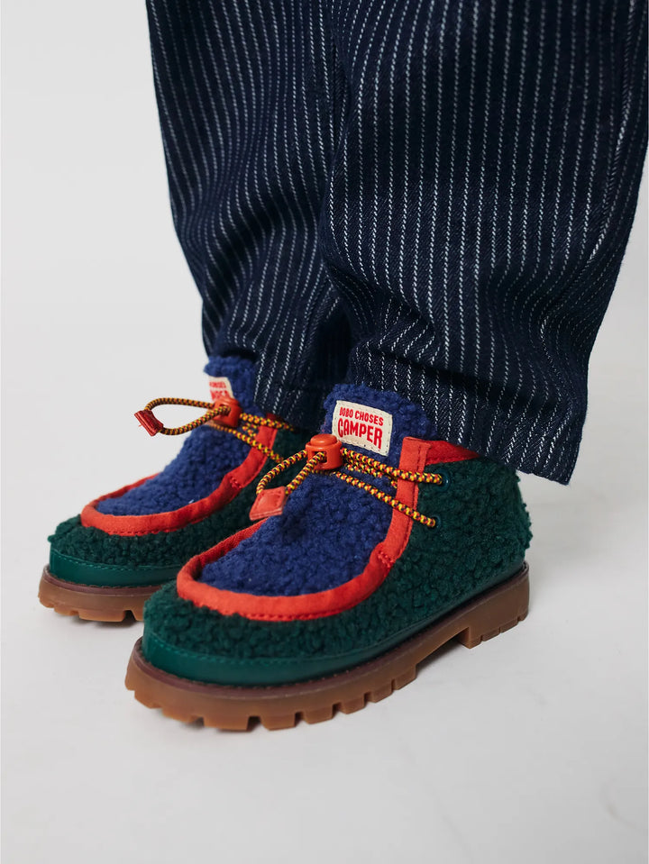 Compas Wallabee sheepskin shoes