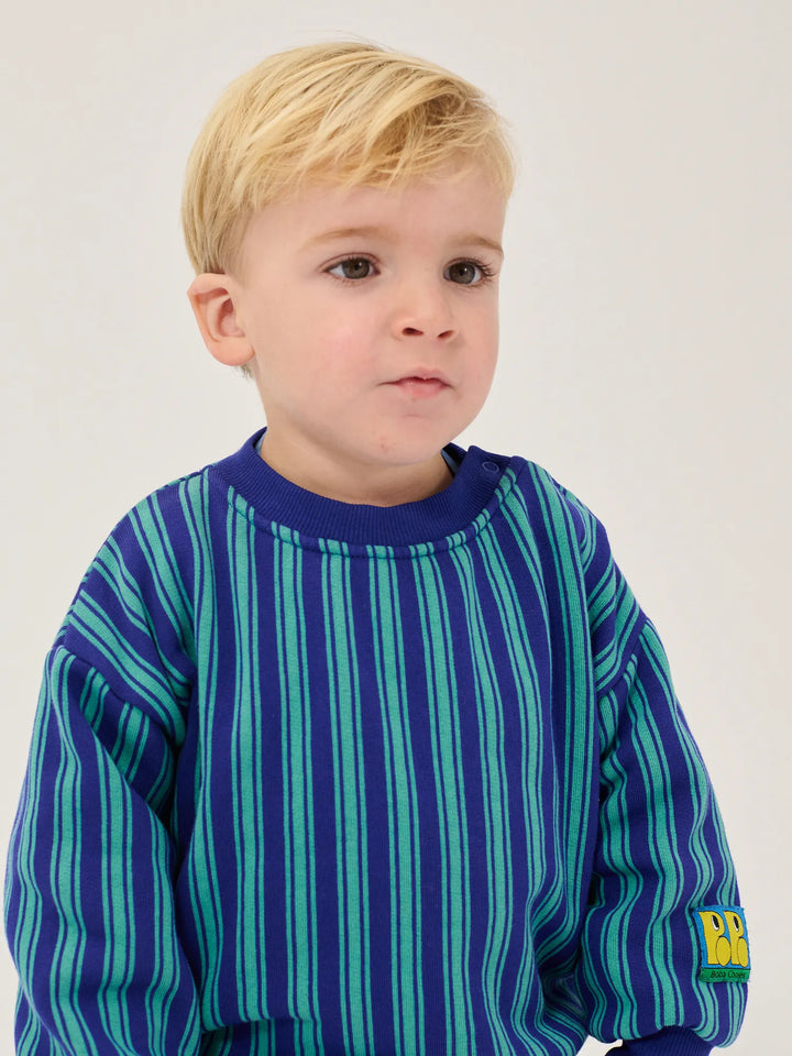 Booo Bo Choses Tag stripes sweatshirt