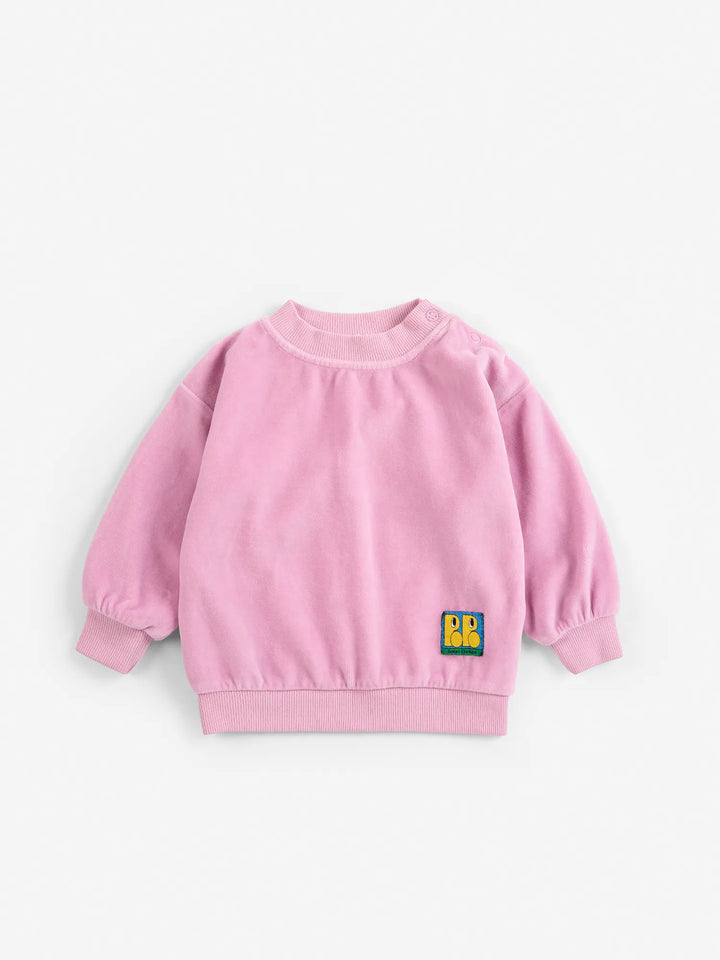 Booo Bo Choses Tag velvet sweatshirt