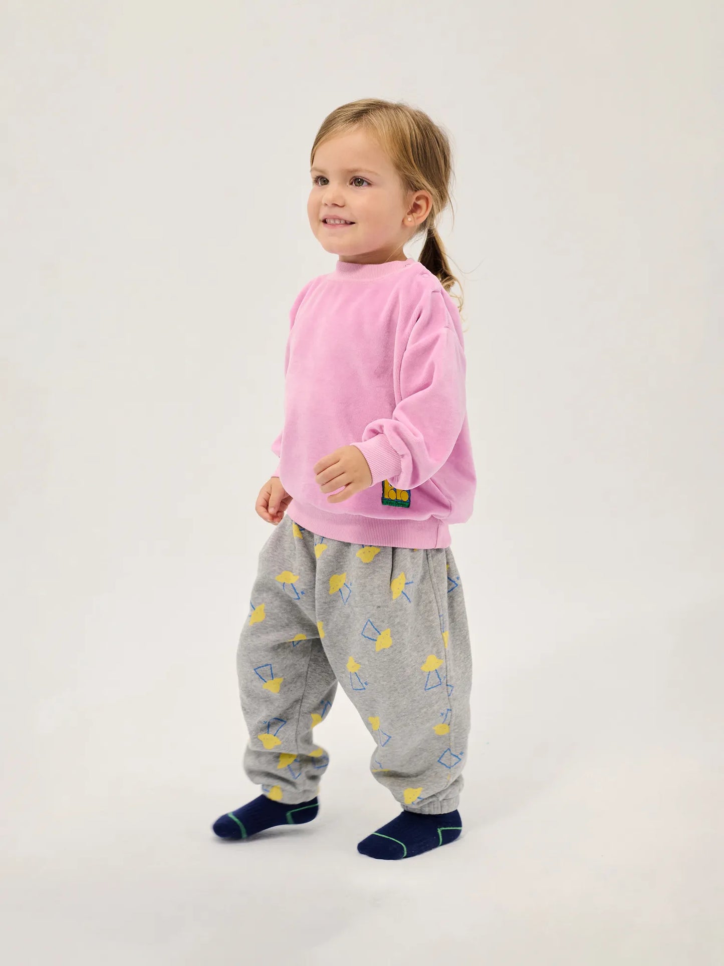 Booo Bo Choses Tag velvet sweatshirt
