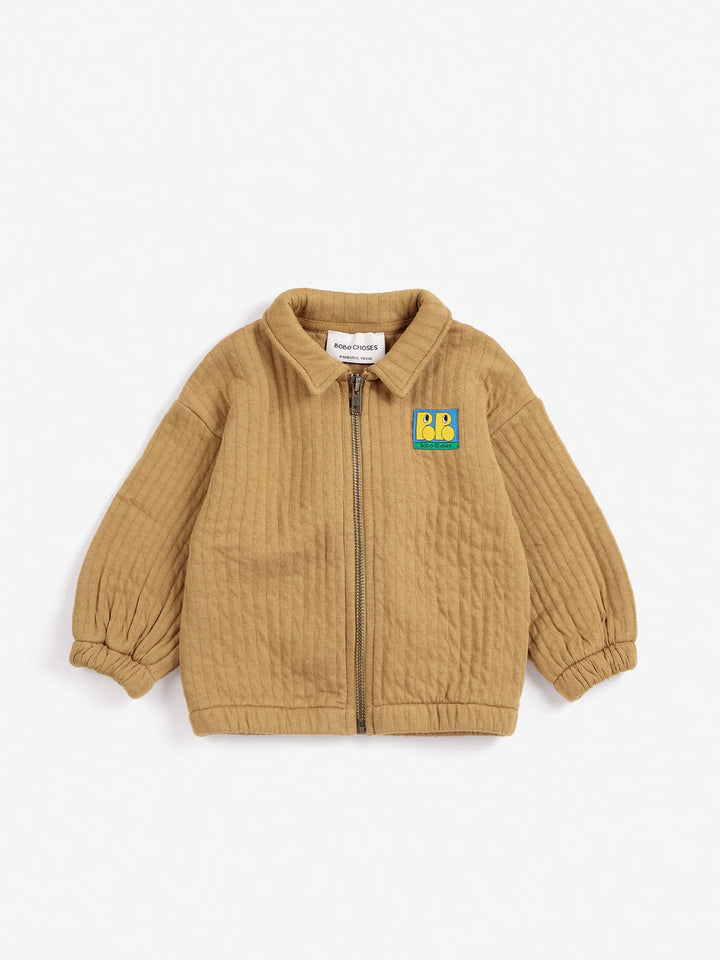 Booo Bo Choses Tag quilted zipped sweatshirt
