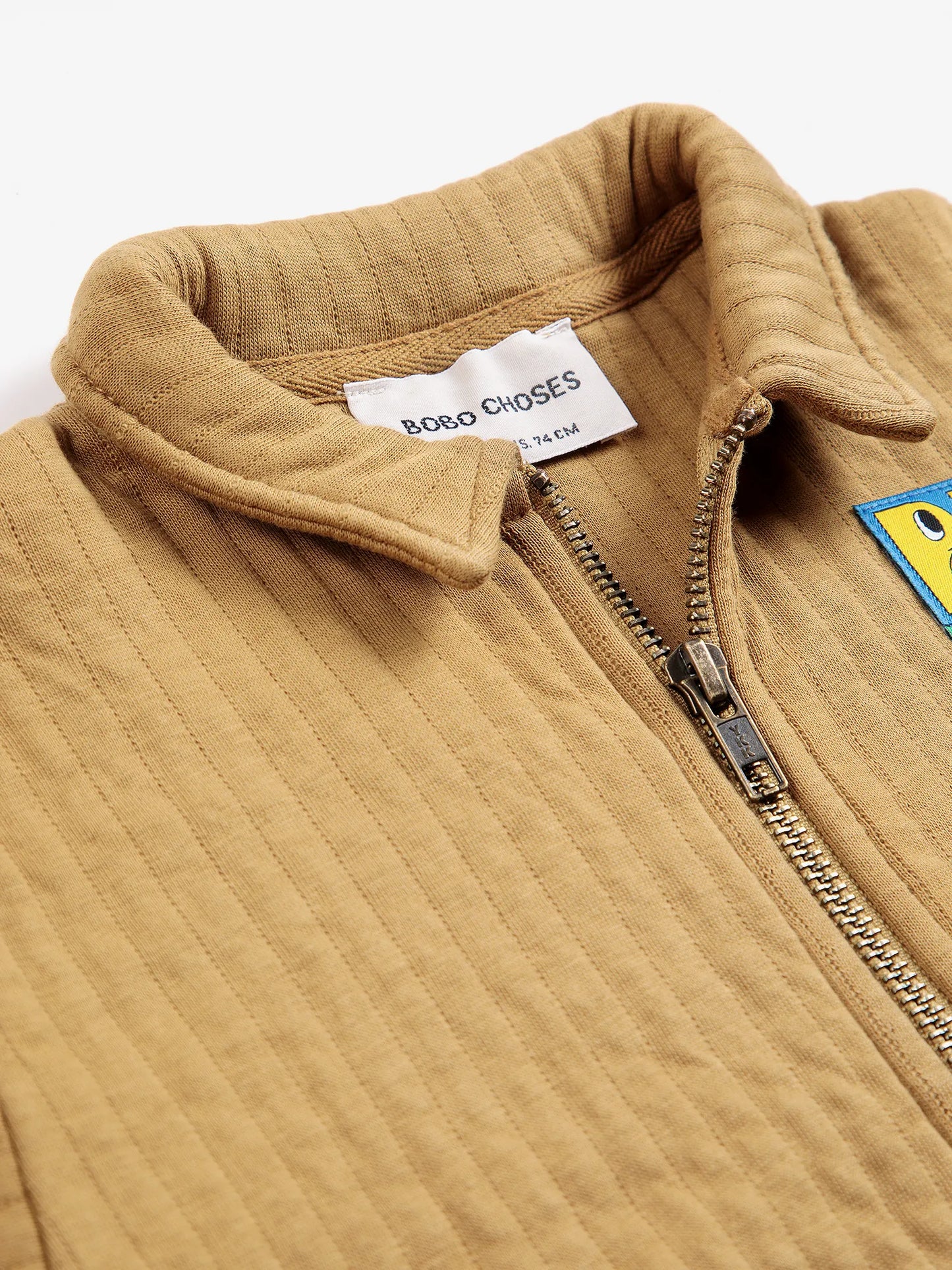 Booo Bo Choses Tag quilted zipped sweatshirt