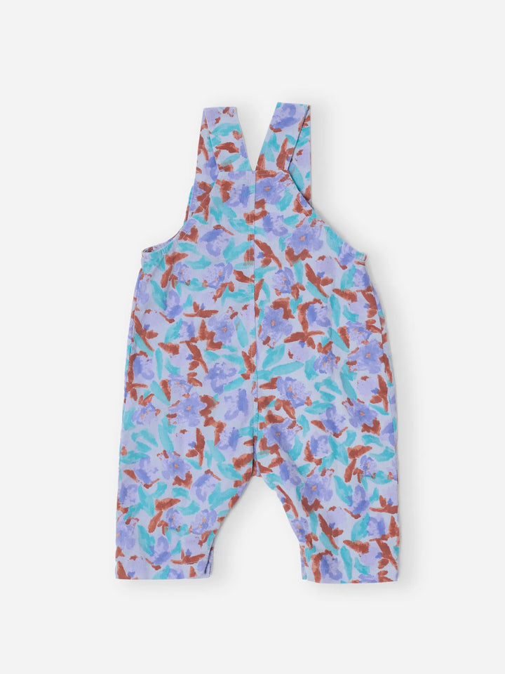 Watercolor all over corduroy overall