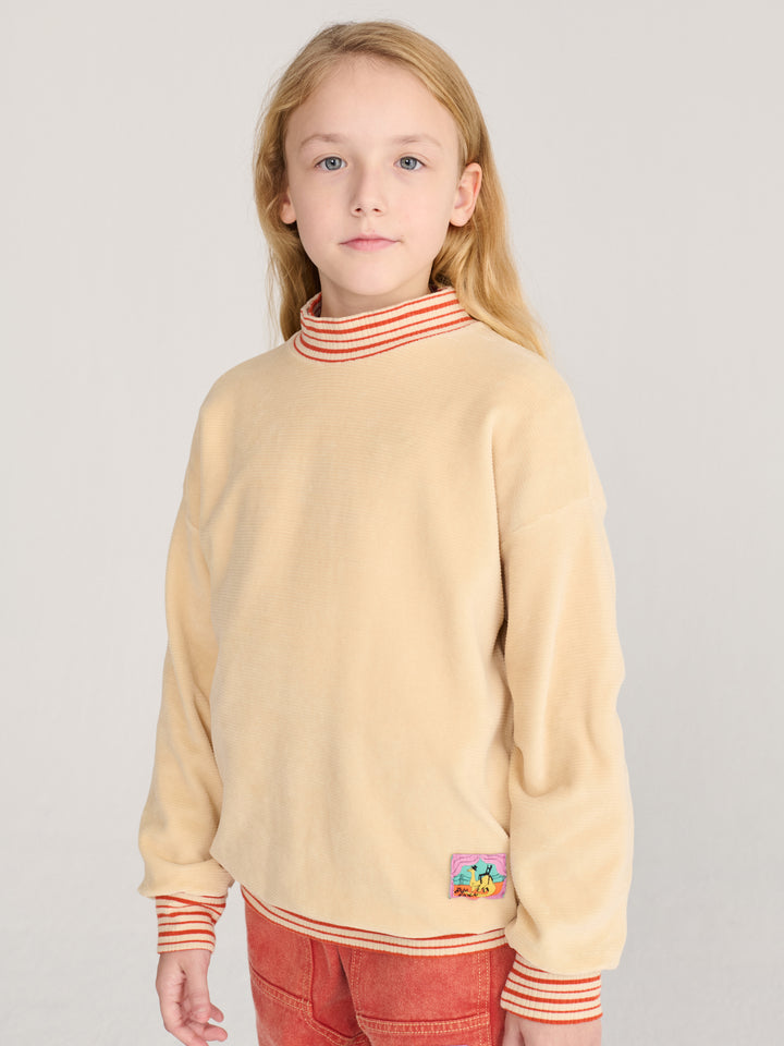 Taxi Saurus Tag velvet sweatshirt