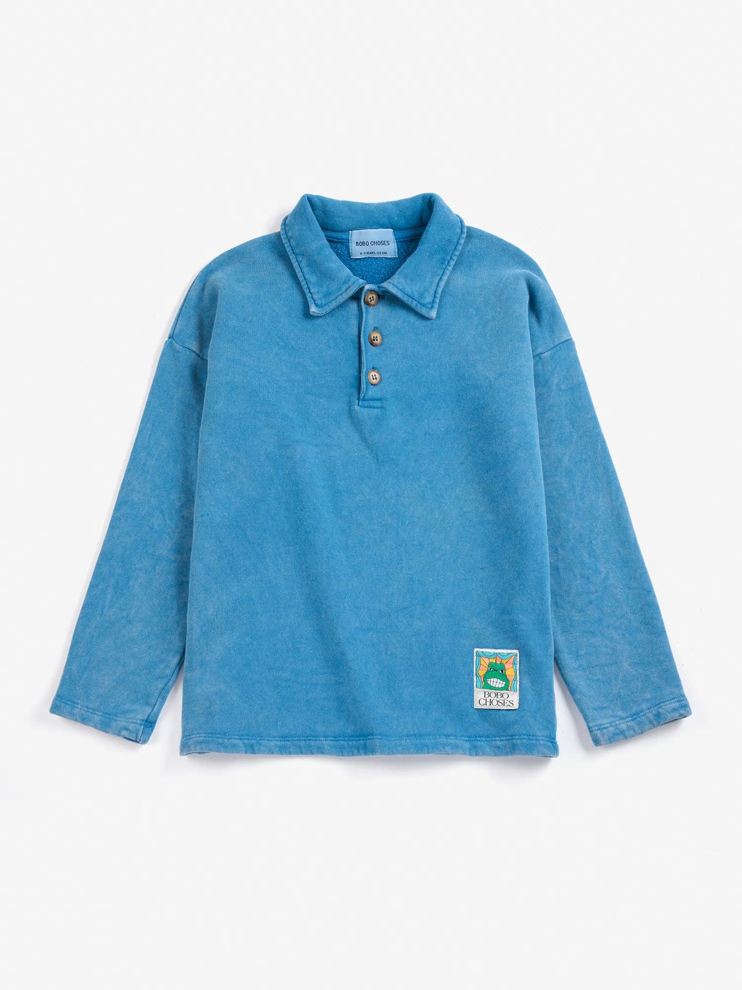 Sweatshirt mit Polokragen Beast Tag
