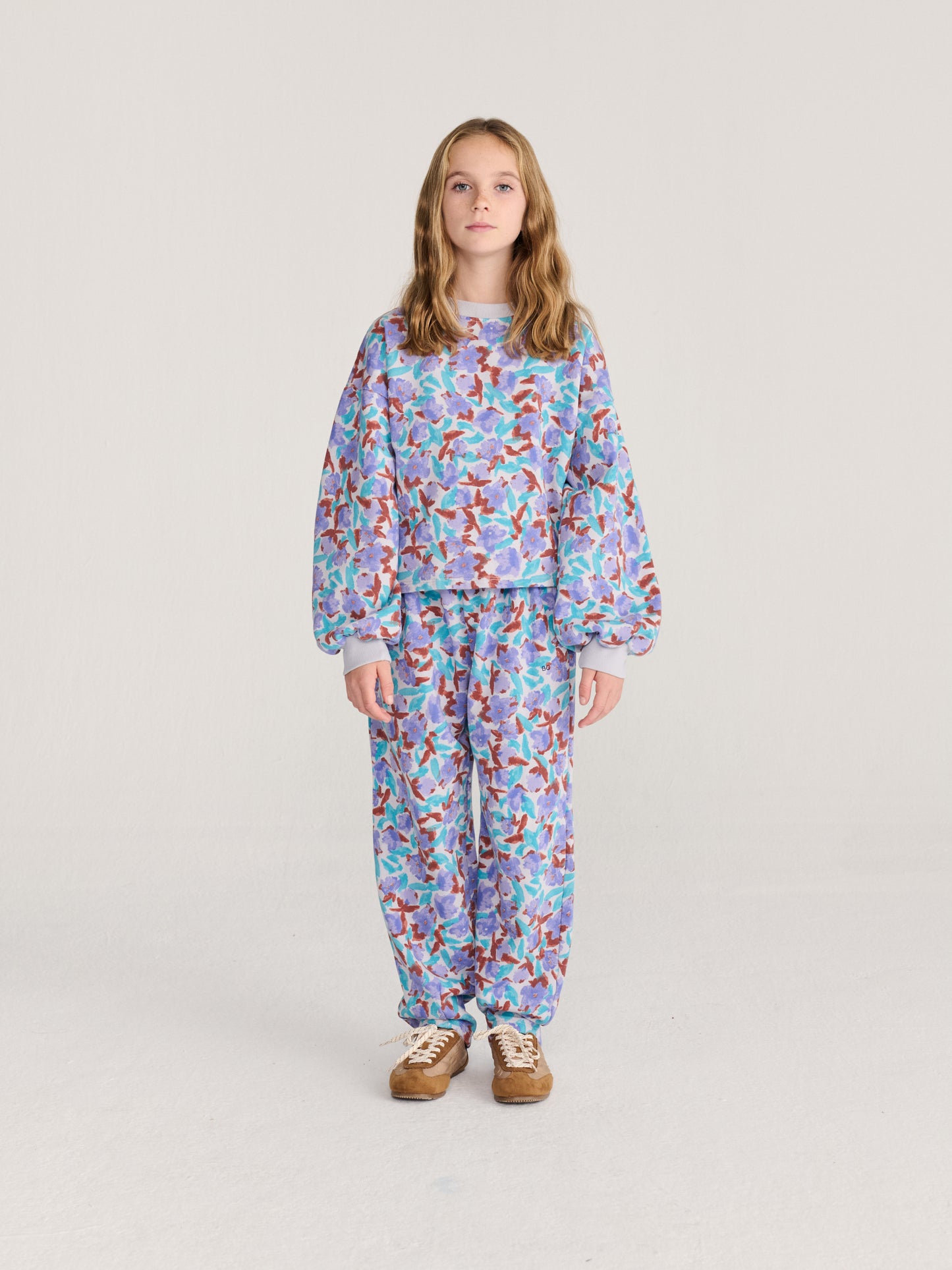 Pantalons esportius cocoon estampat Watercolor