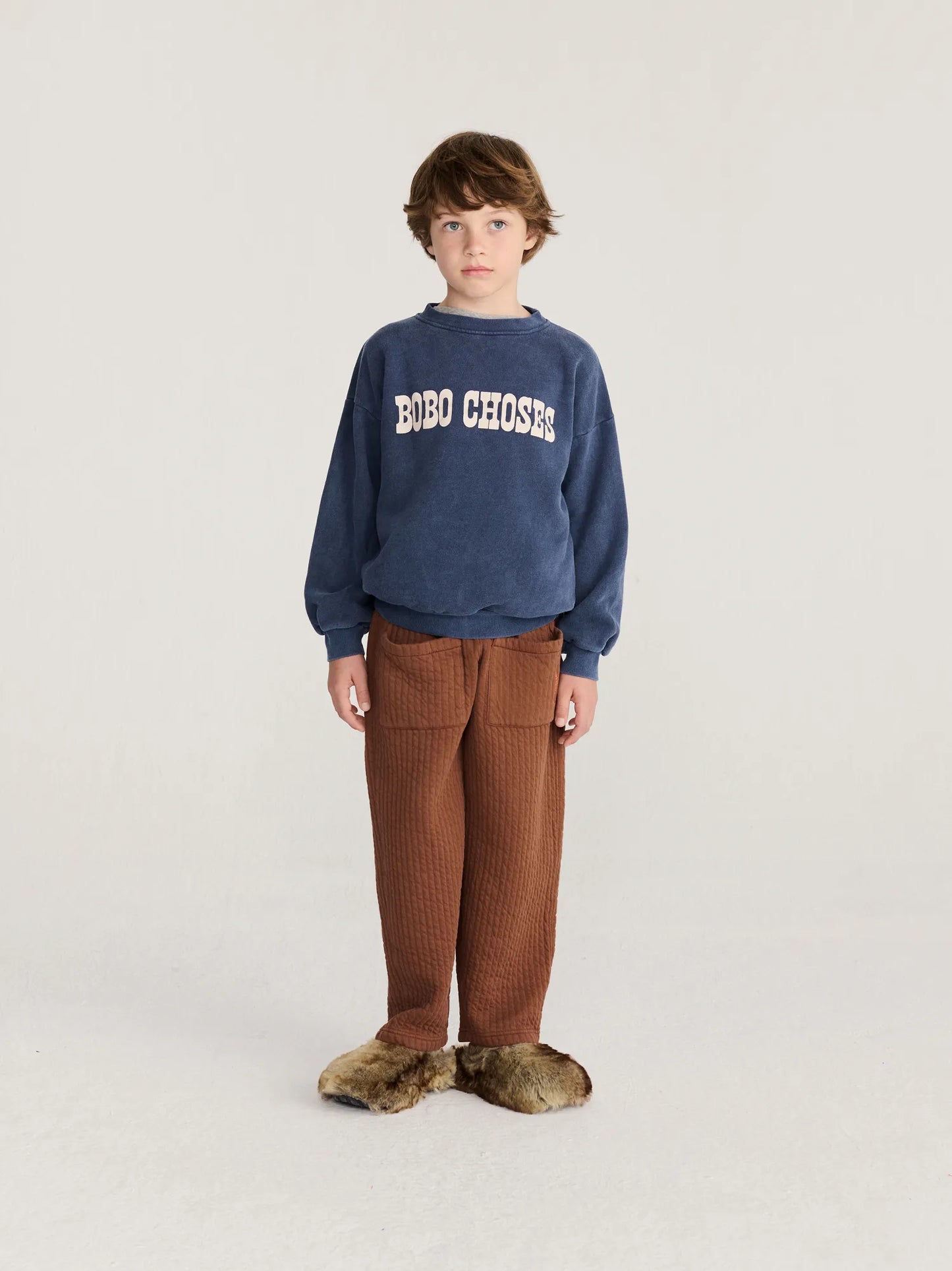 Quilted jogging pants