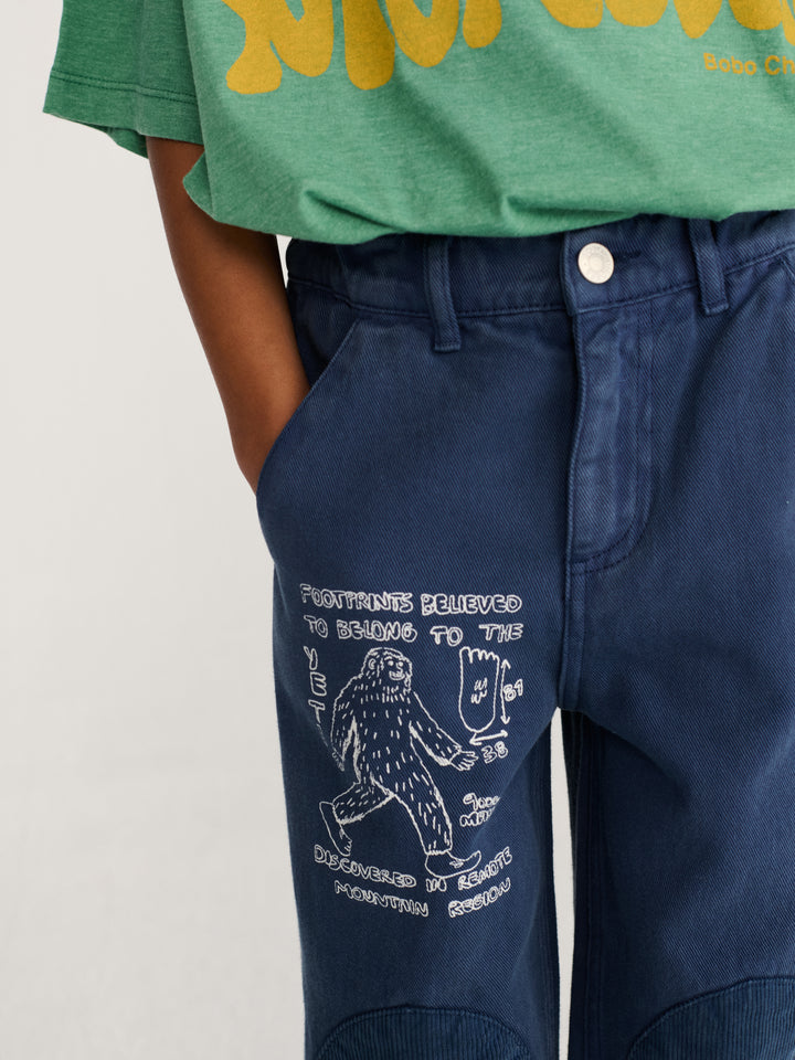 Mr. Footish knee pads woven pants