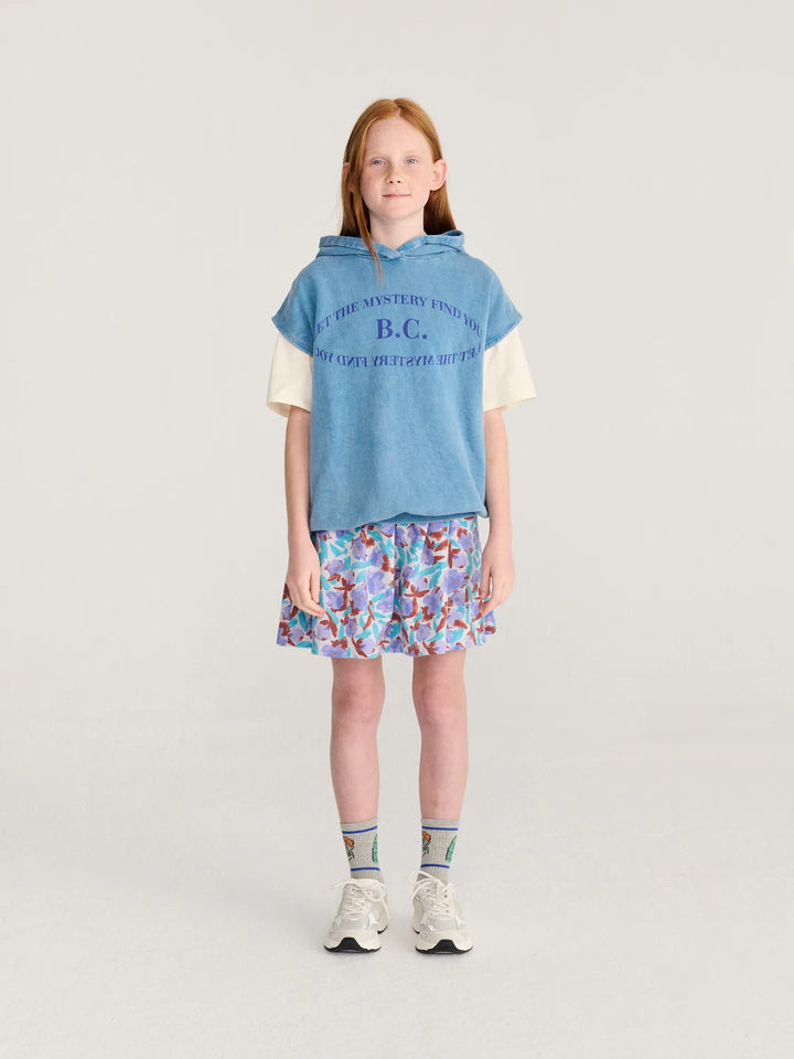 Watercolor all over fleece skirt