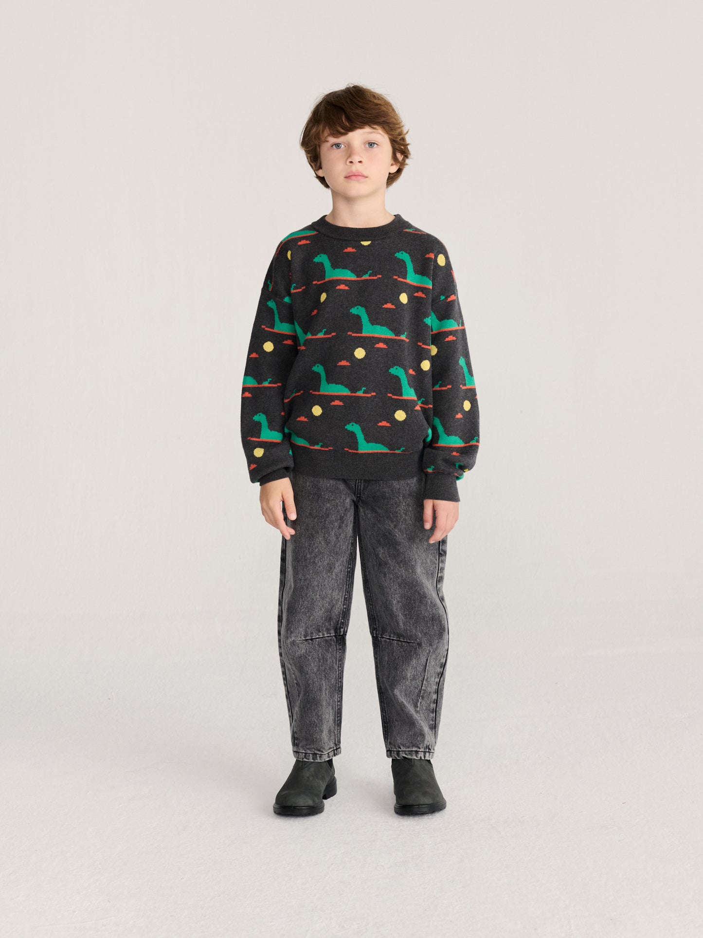 Lake Monster all over jacquard jumper