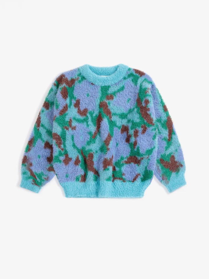 Watercolor all over jacquard jumper