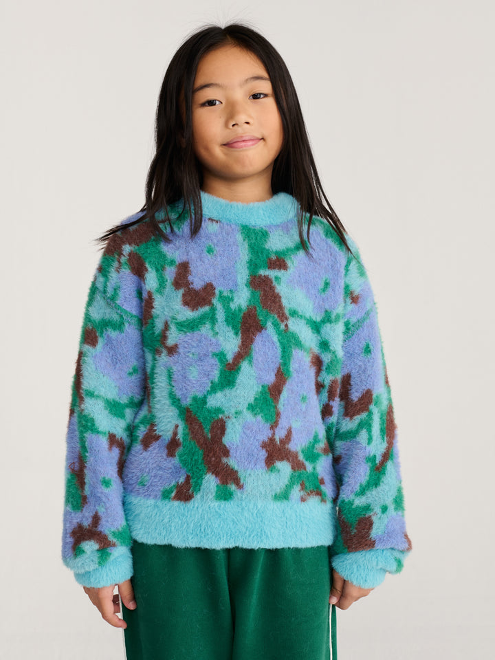 Watercolor all over jacquard jumper