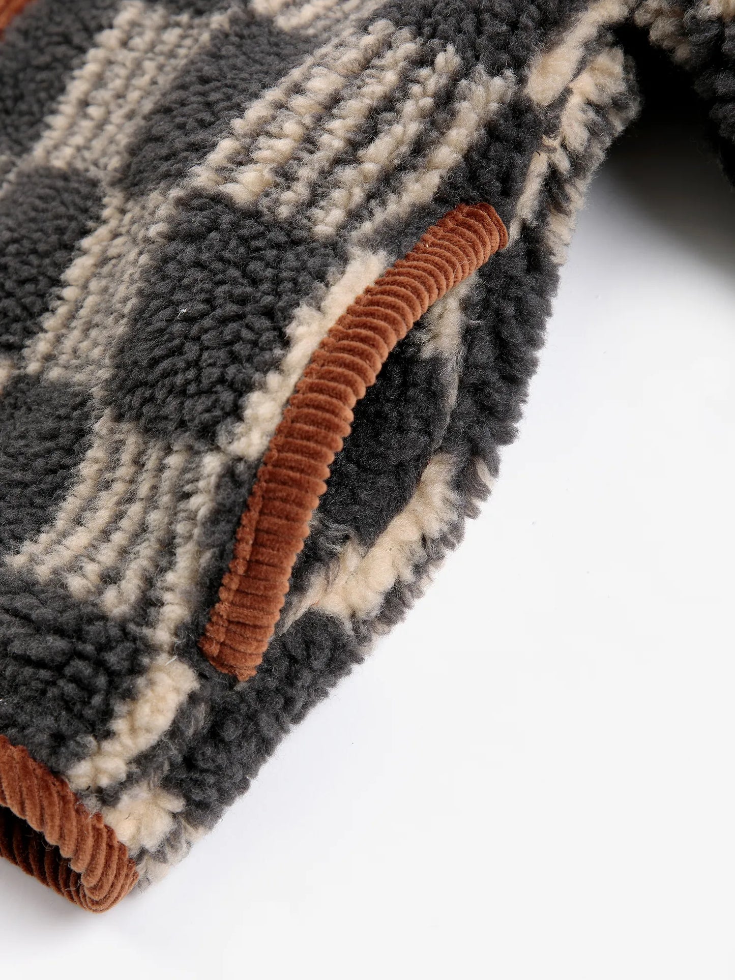 Almost Moiré all over sheepskin jacket