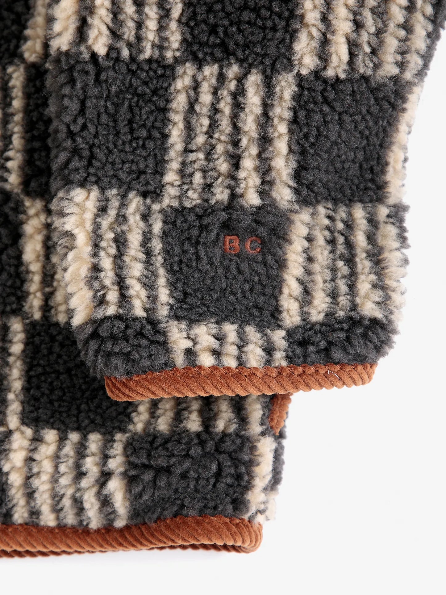 Almost Moiré all over sheepskin jacket