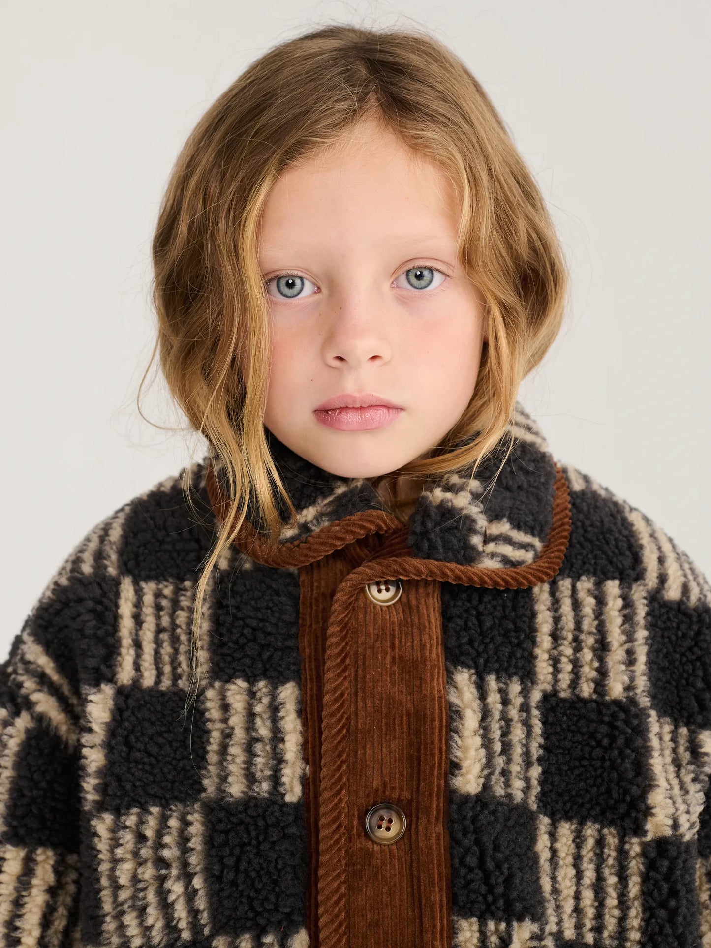 Almost Moiré all over sheepskin jacket