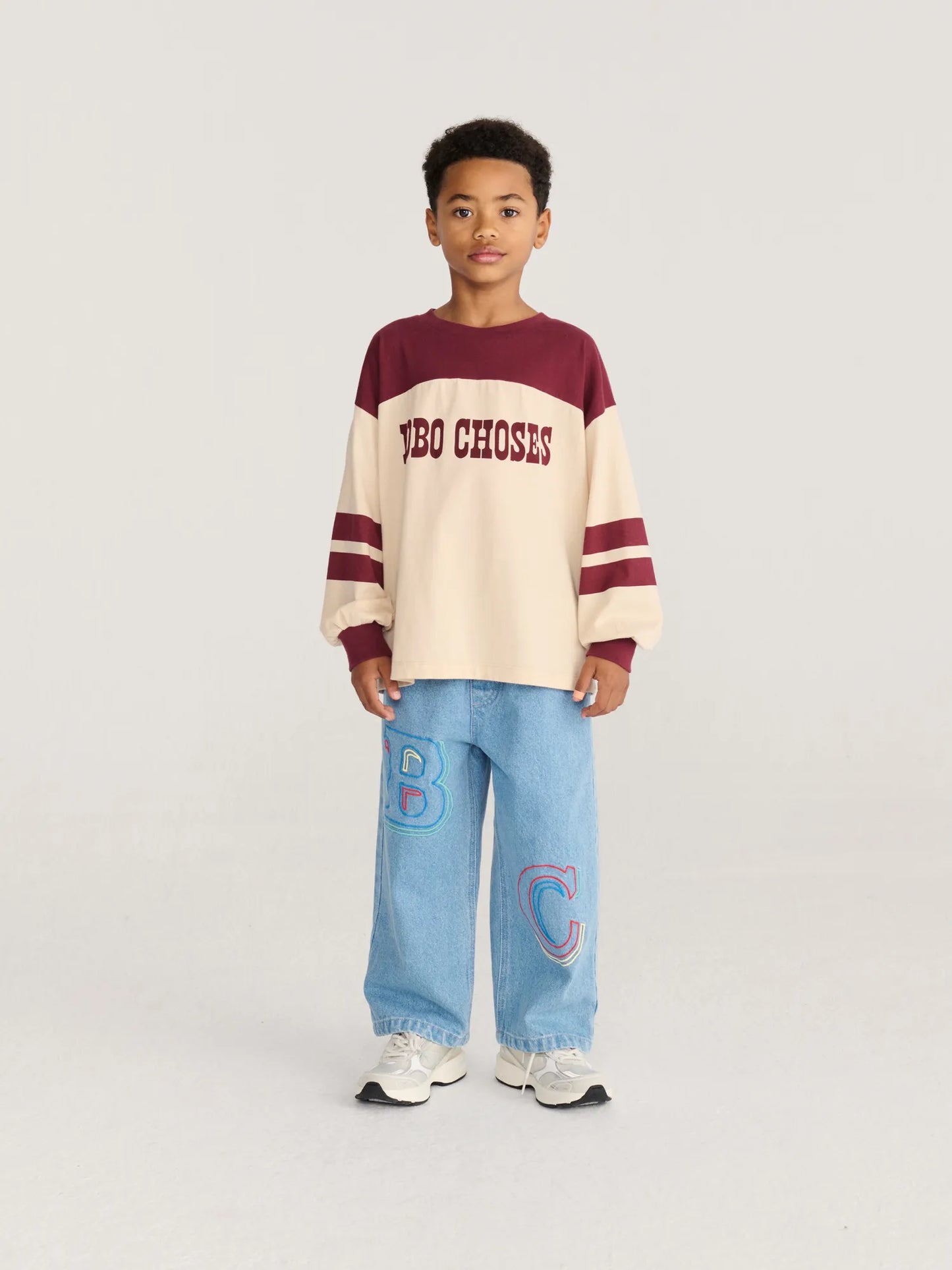 Bobo Choses Embossed 데님 팬츠