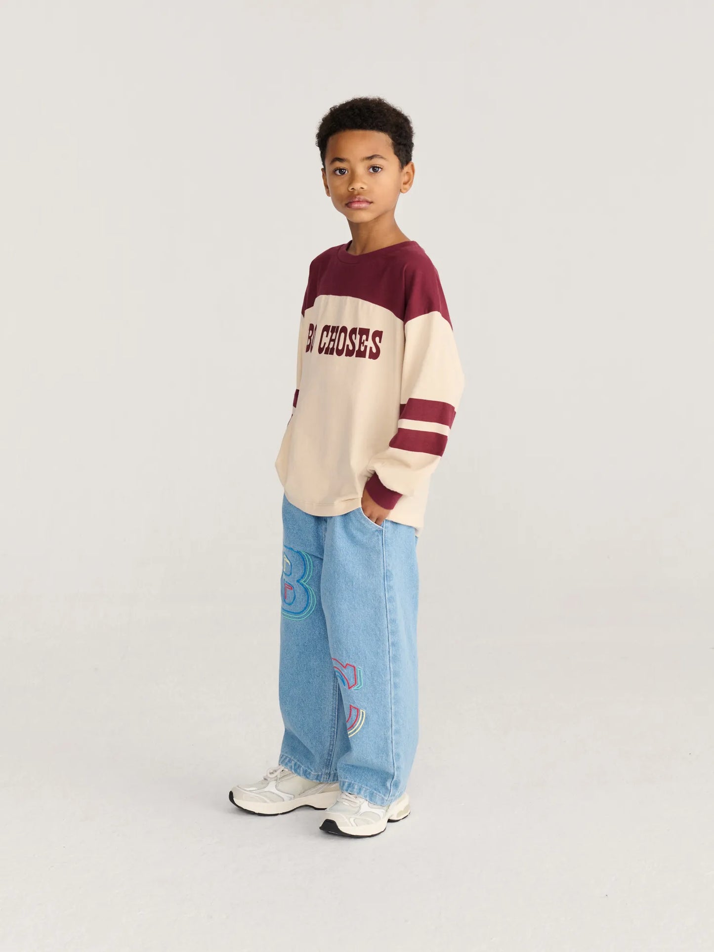 Bobo Choses Embossed 데님 팬츠