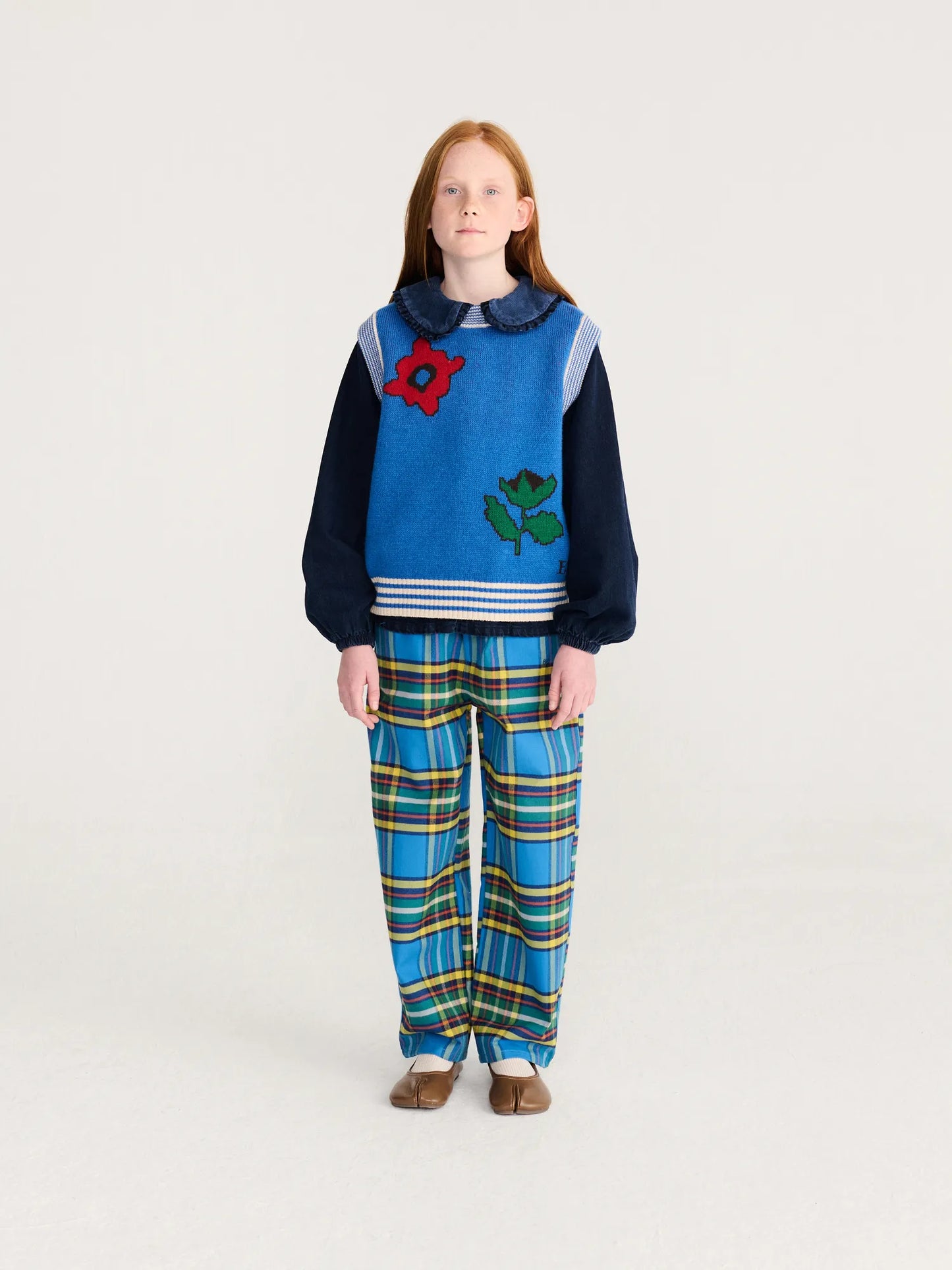 Tartan all over woven pants