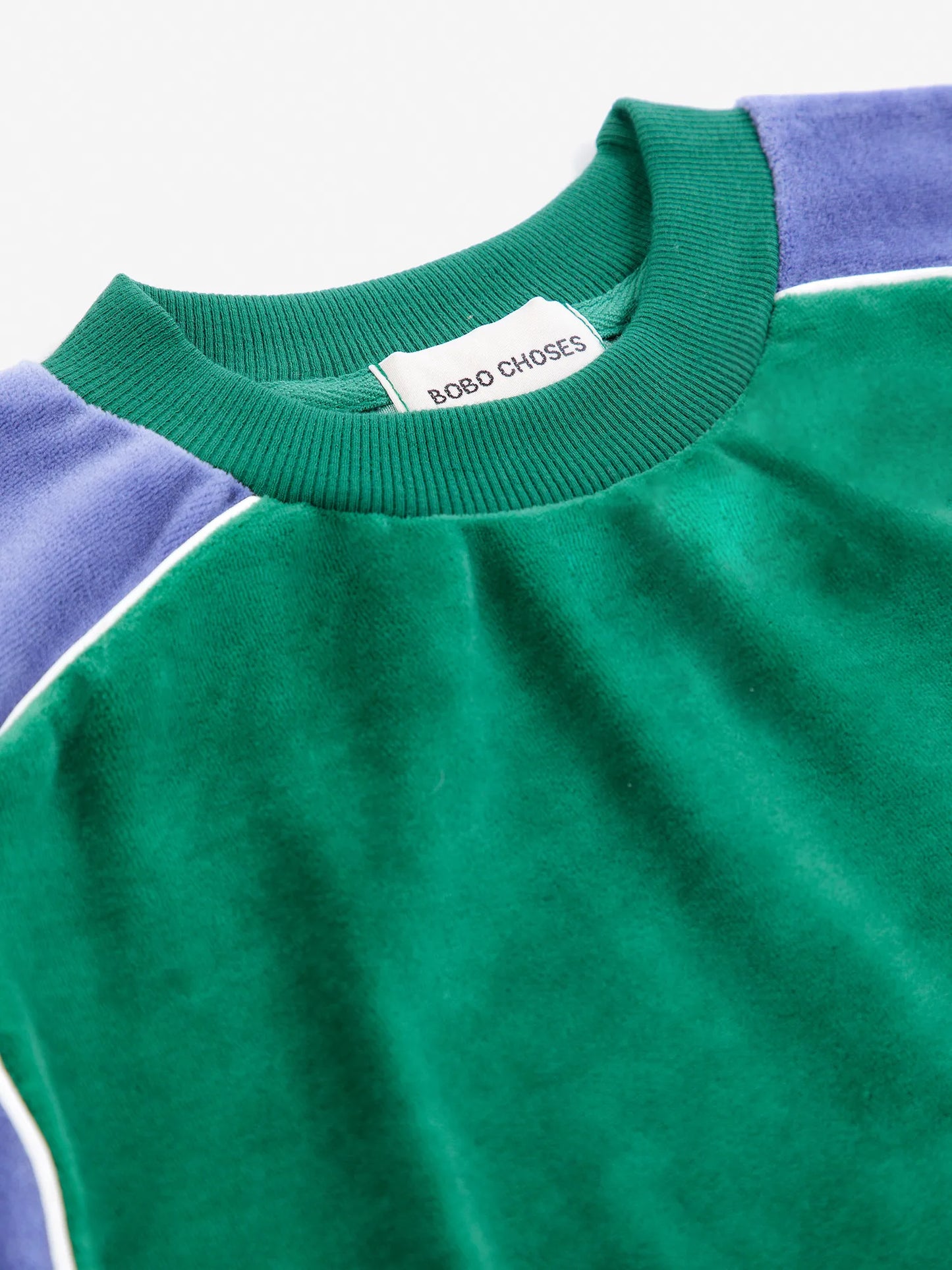 Color Block terry cloth sweatshirt