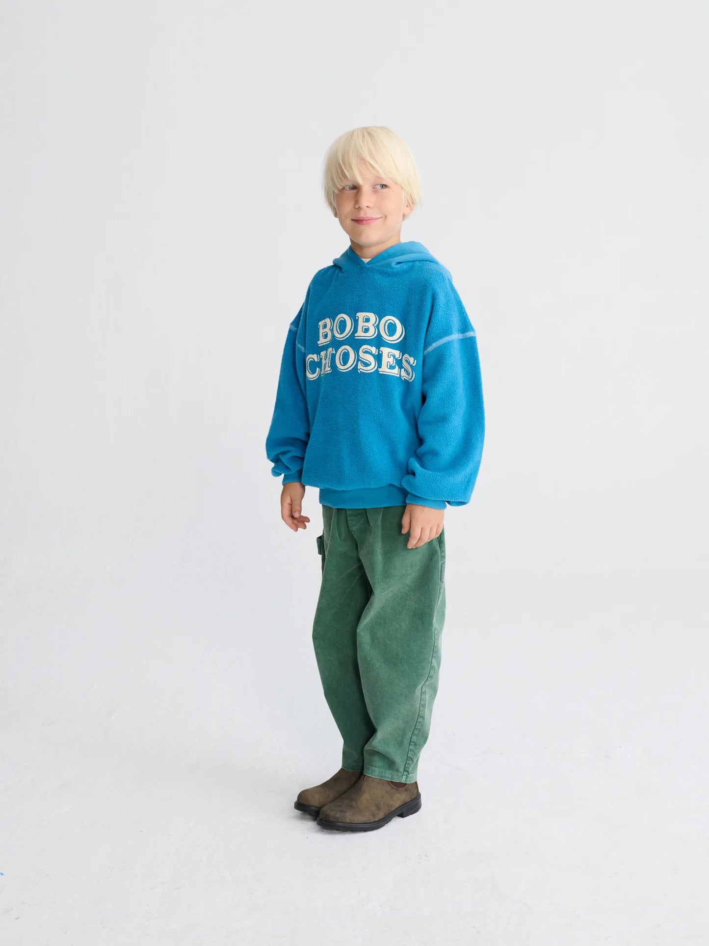 Bobo Choses Embossed 파란색 후디