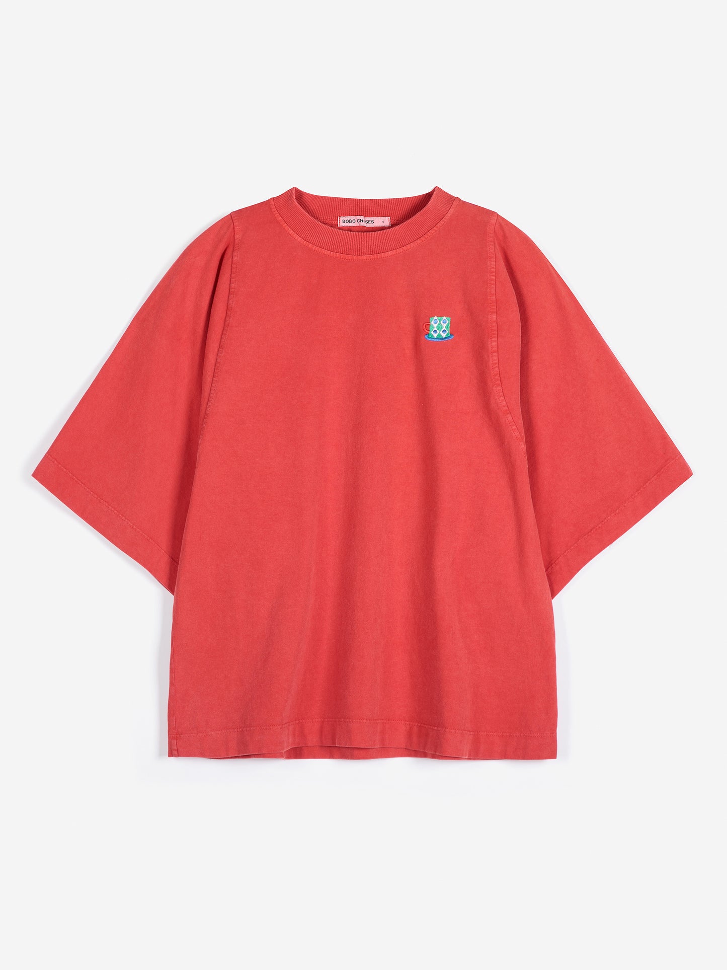 Monster Mug embroidery relaxed T-shirt
