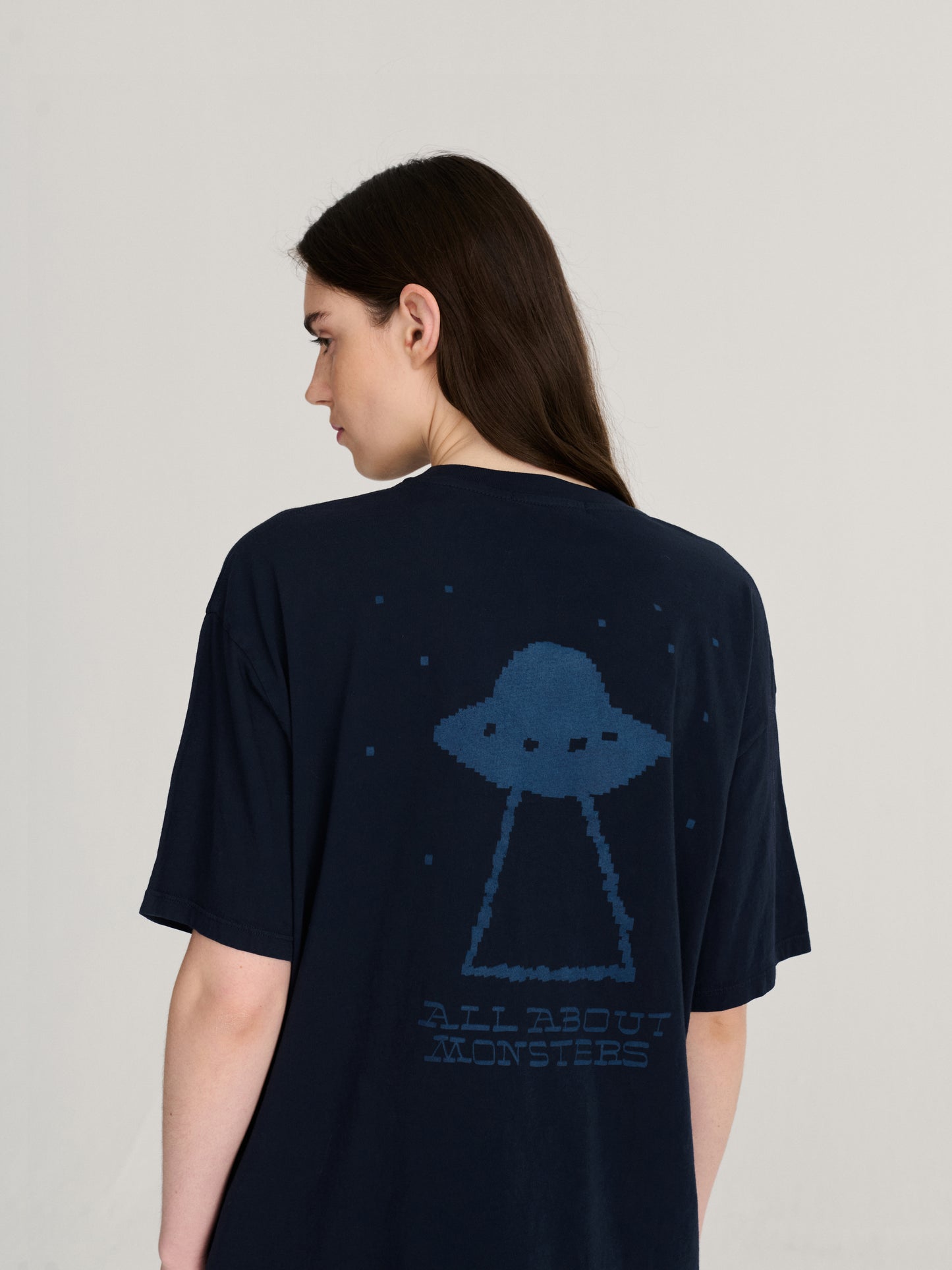 Pixel Abduction oversize T-shirt
