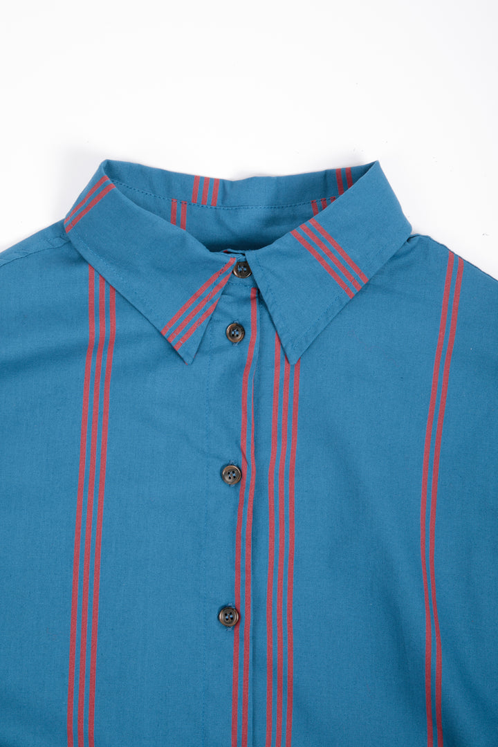 Triple Stripes all over poplin shirt