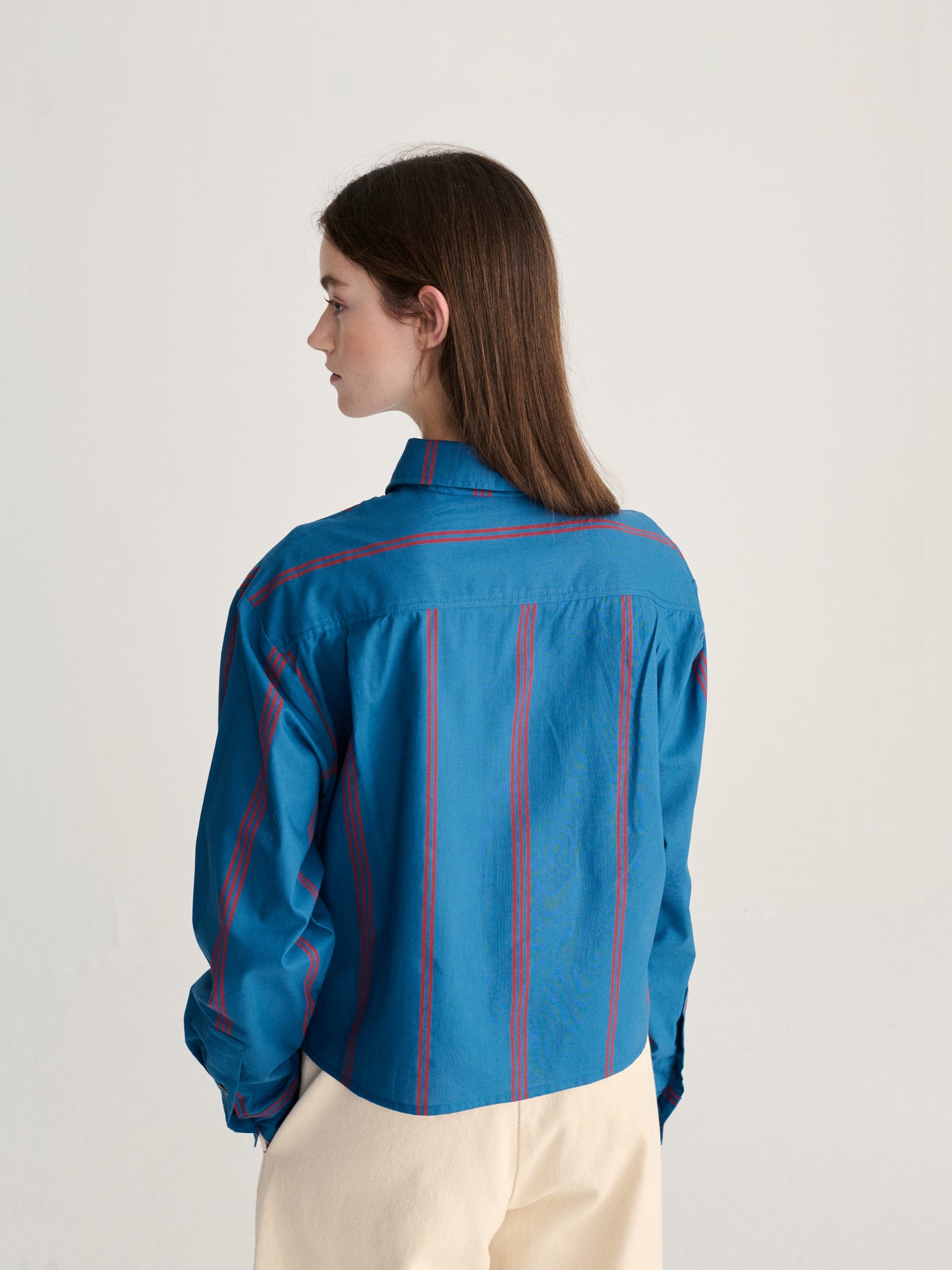 Triple Stripes all over poplin shirt