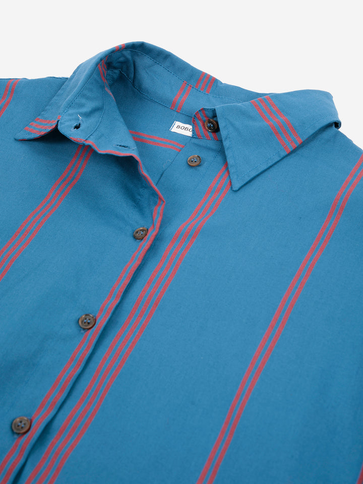 Triple Stripes all over poplin shirt