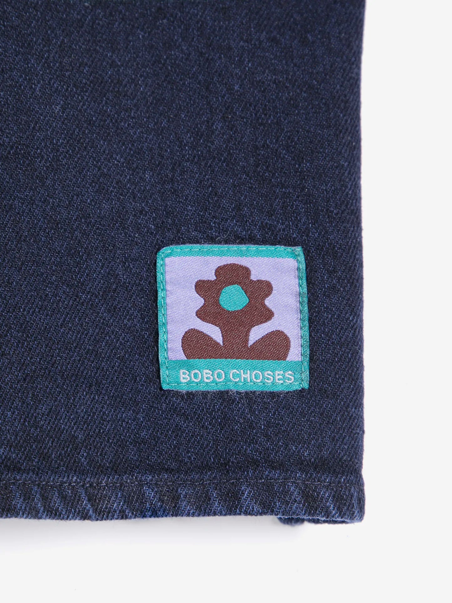 Chemise en denim clair à poches en velours côtelé Big
