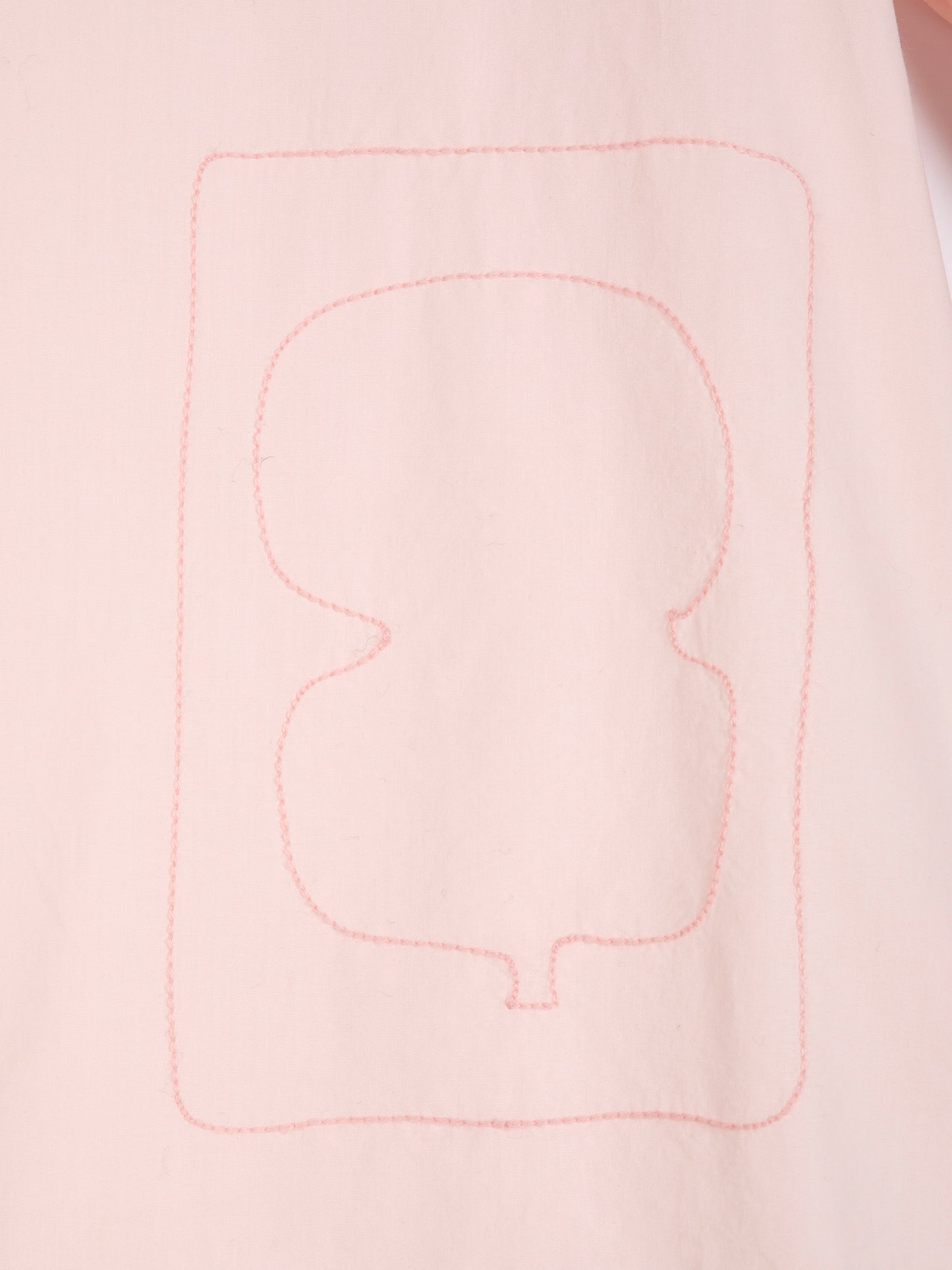 Camisa de popelín amb brodat Plant Seal