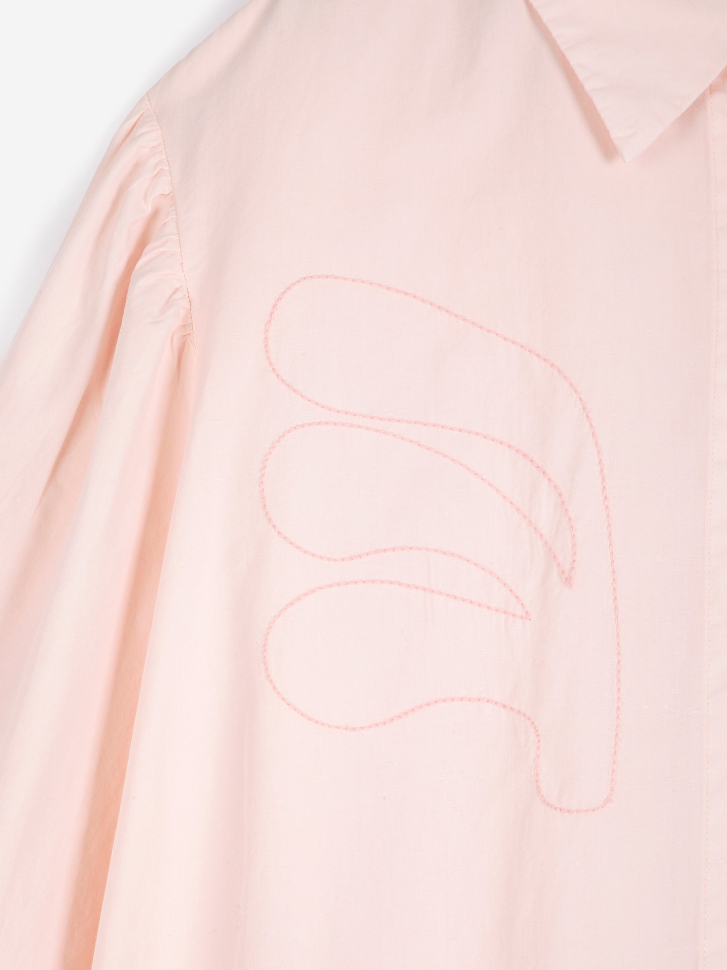 Camisa de popelín amb brodat Plant Seal