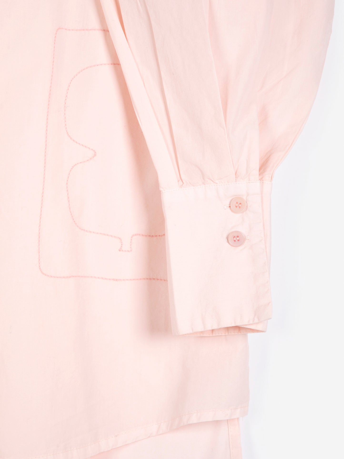 Camisa de popelín amb brodat Plant Seal