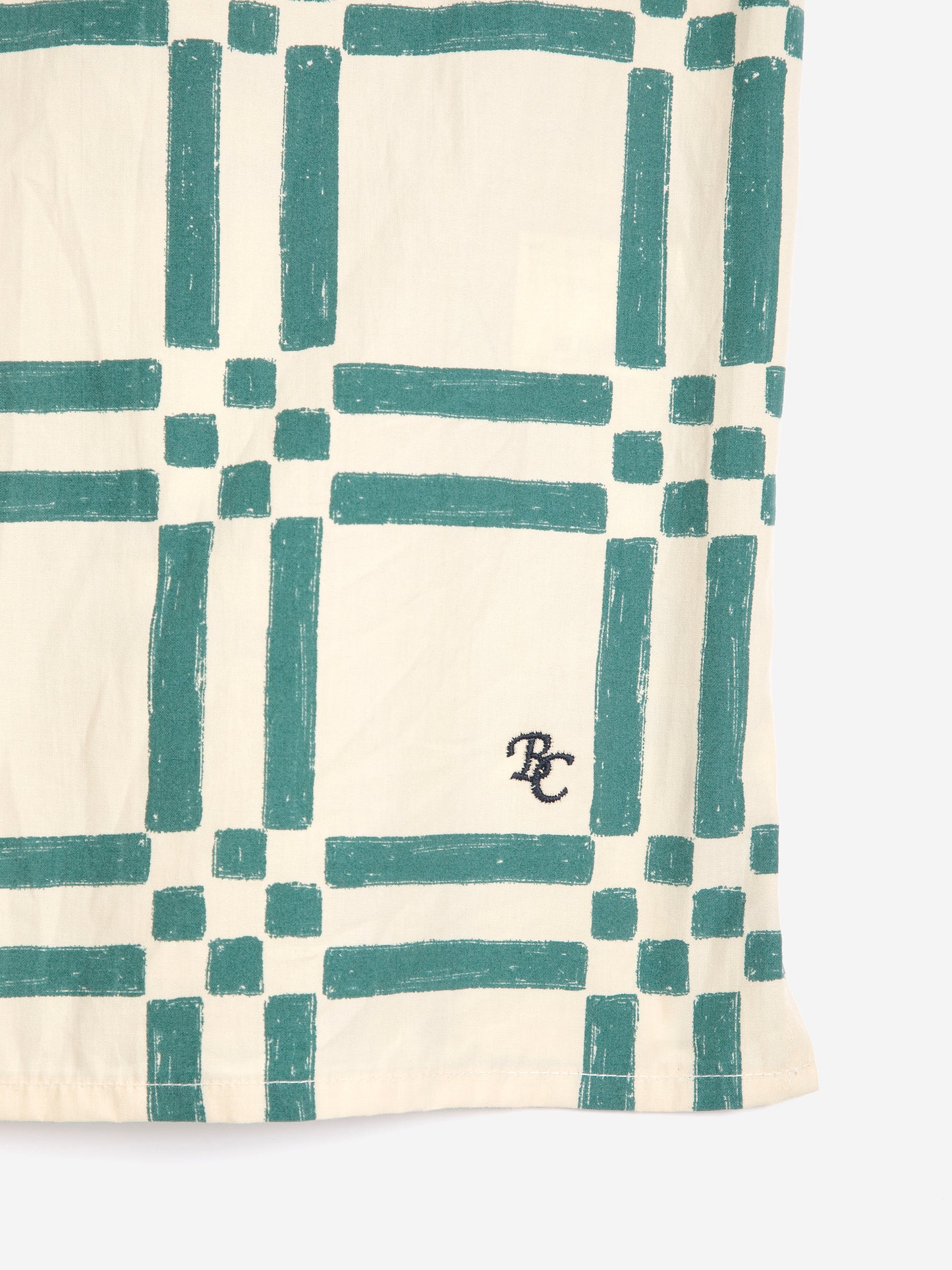 Squares all over poplin shirt