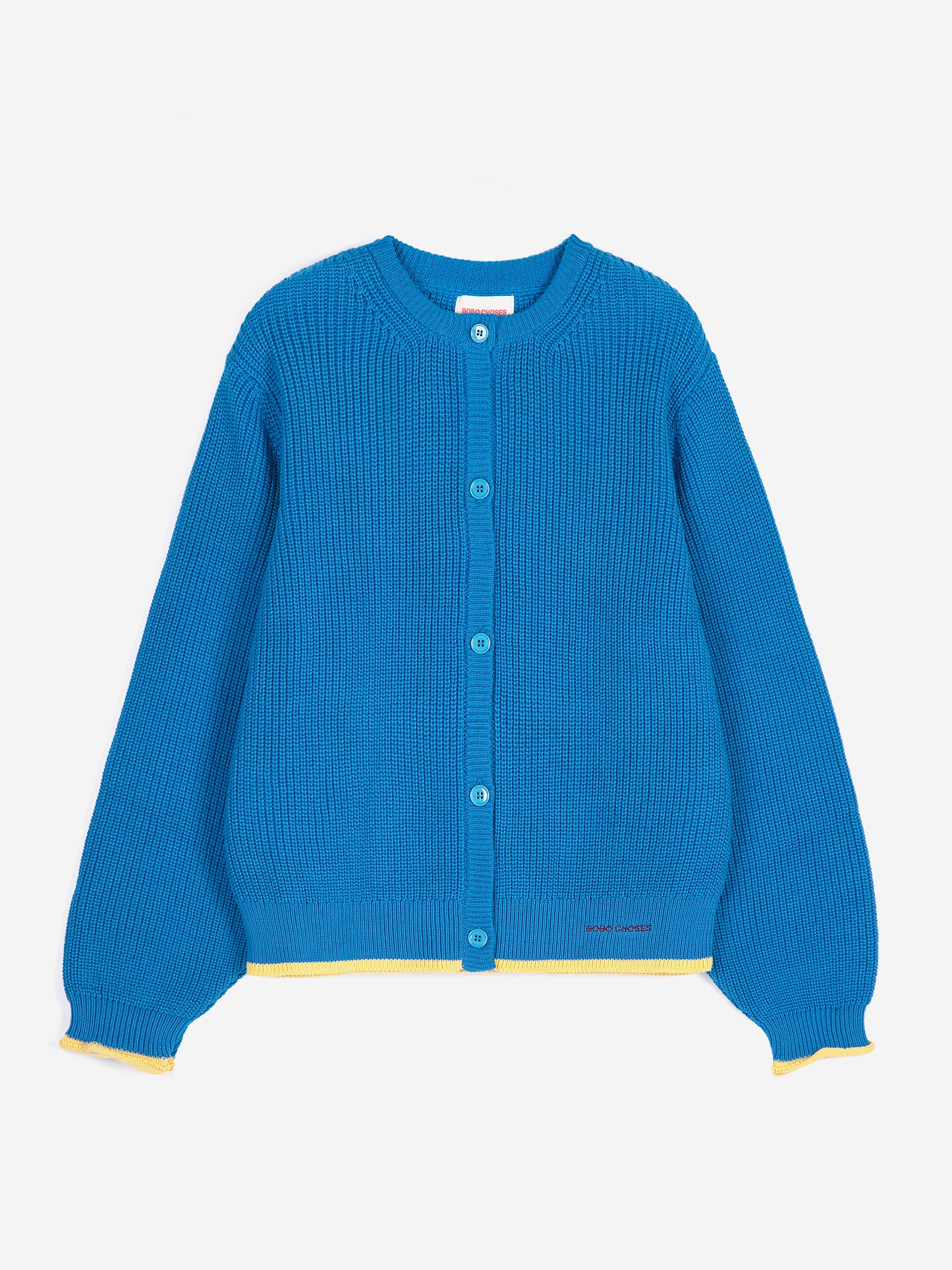 Pearl knitted cotton cardigan