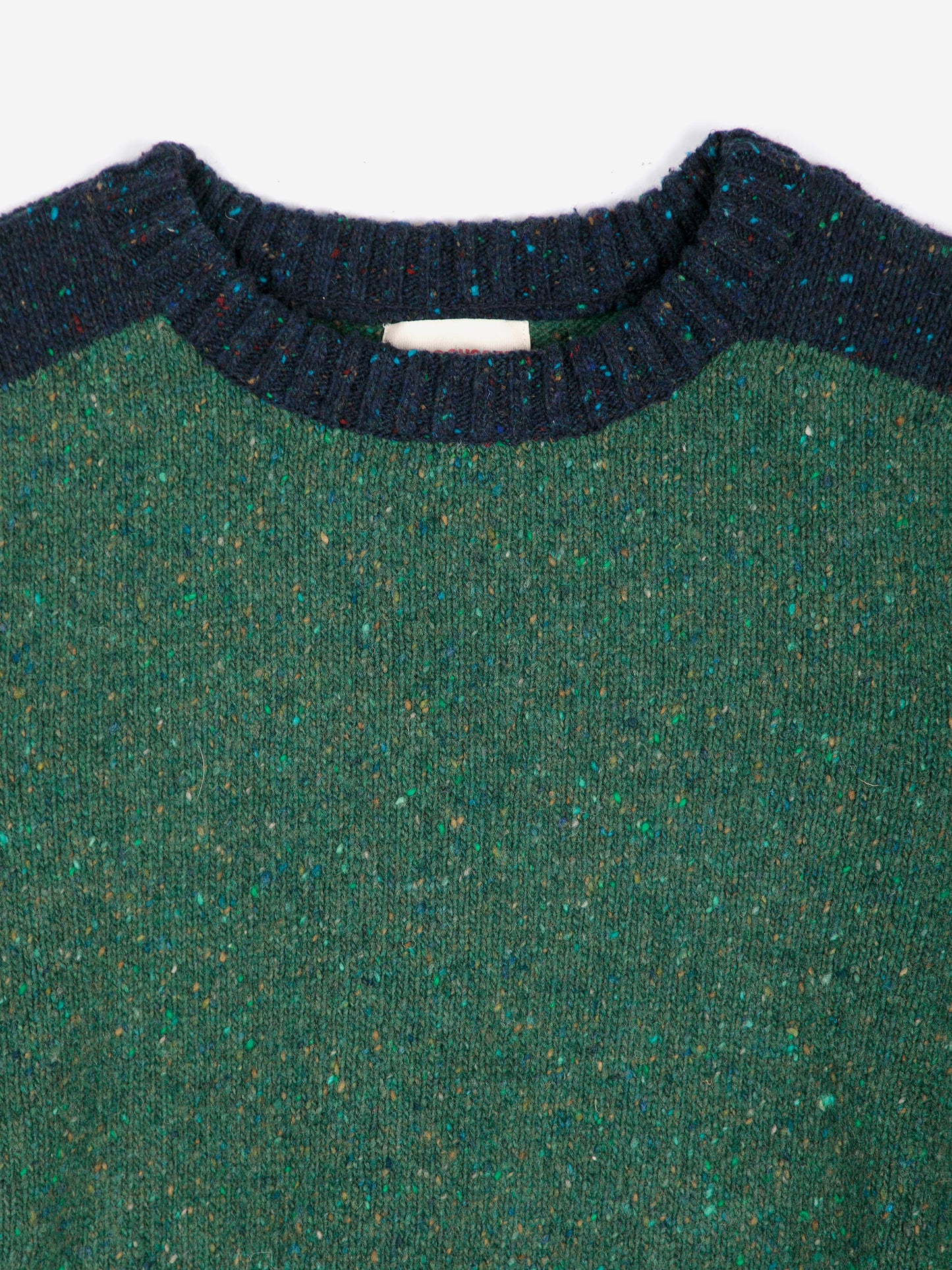 Jersey de mezcla de lana estilo color block