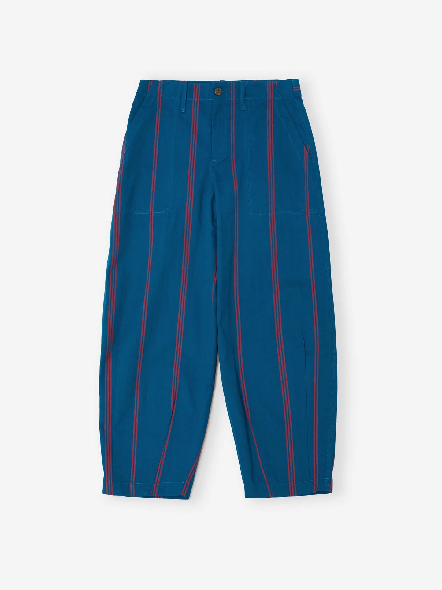 Barrelhose aus Baumwolle Triple Stripes Allover