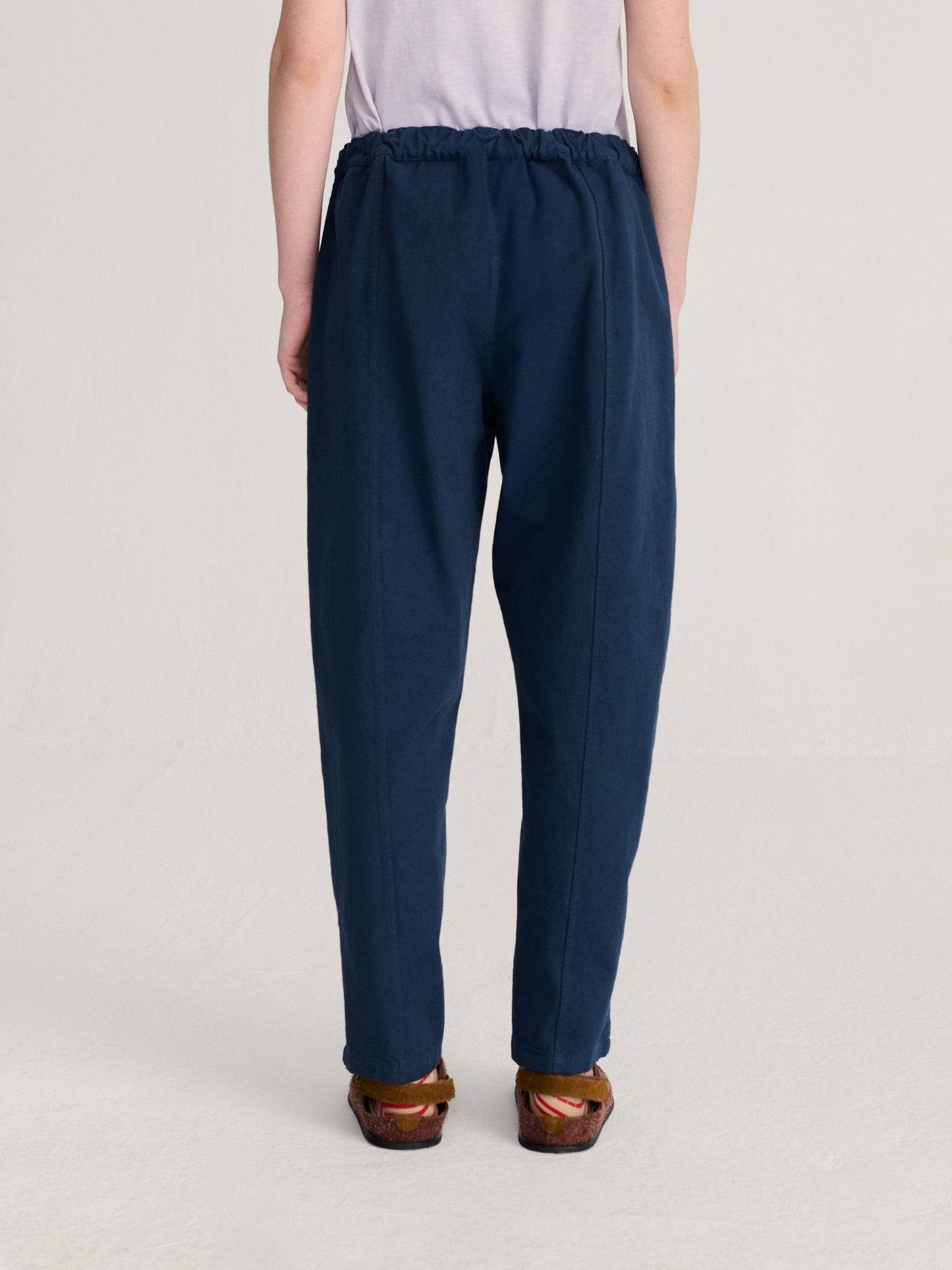 Cotton twill cocoon pants