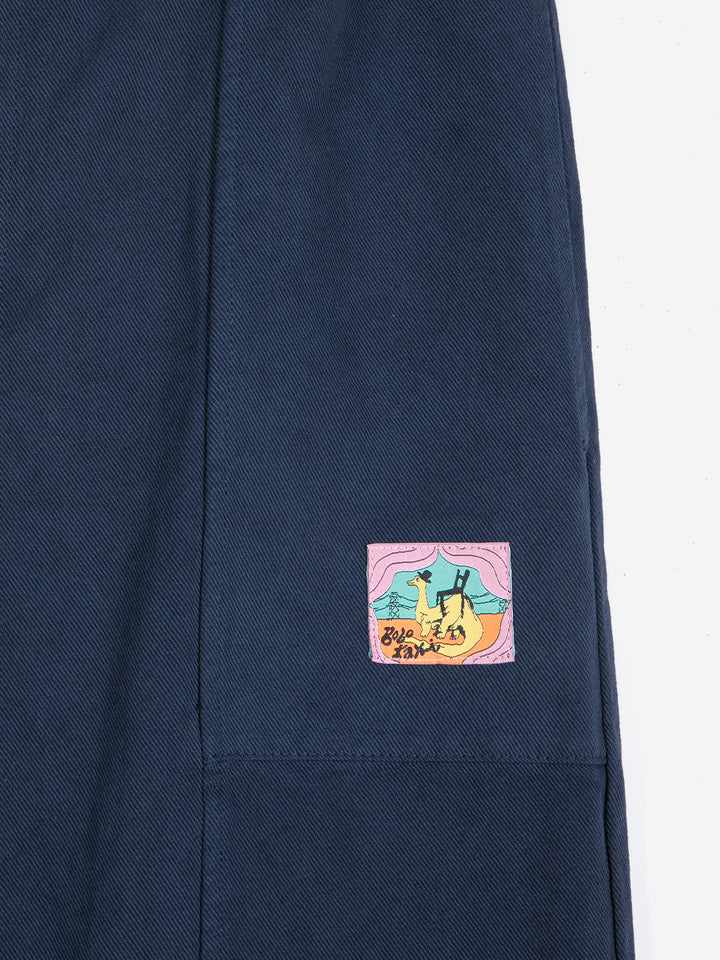 Cotton twill cocoon pants
