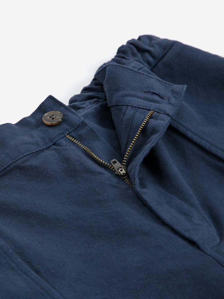 Cotton twill cocoon pants