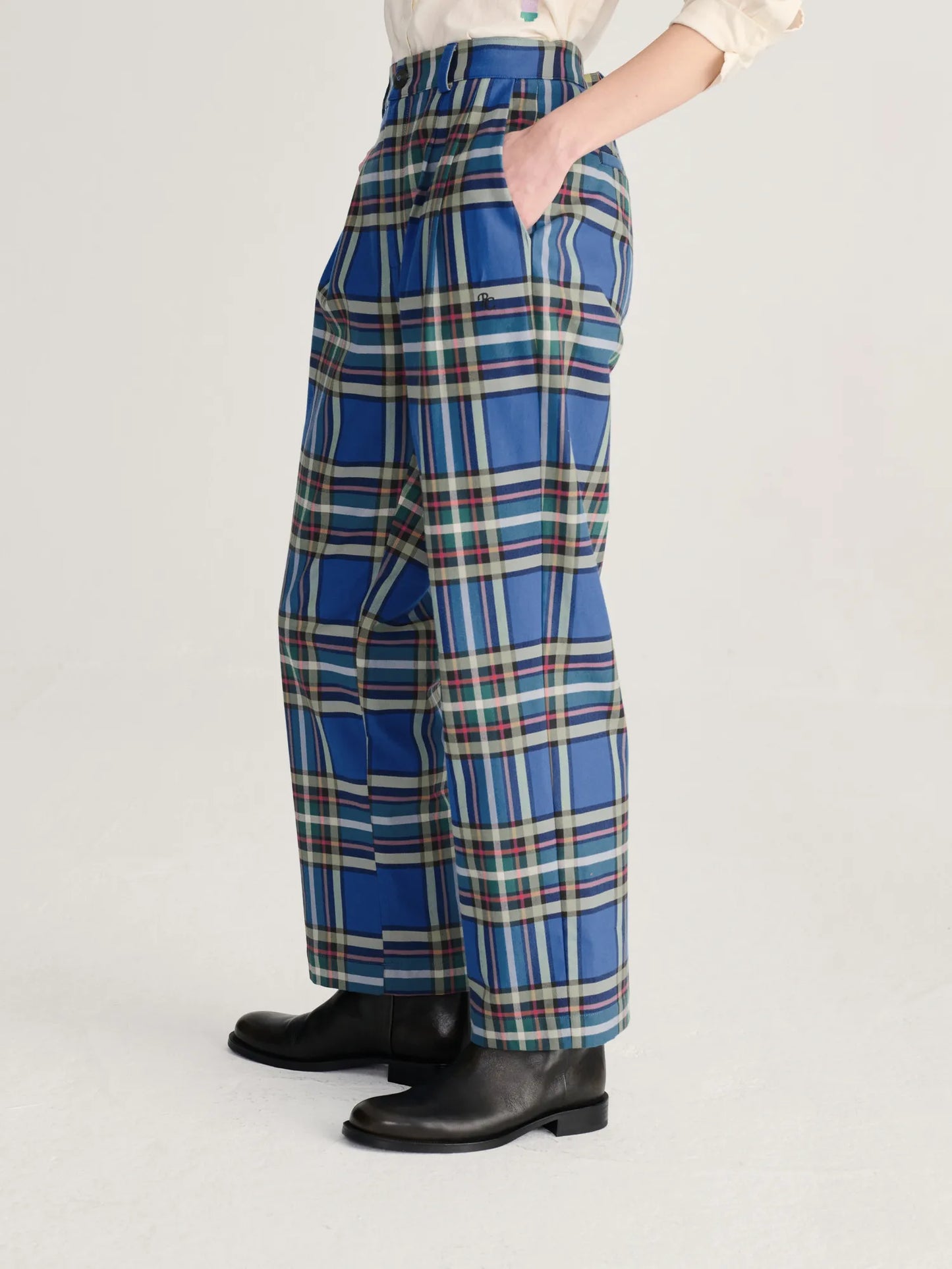 Pantalons prisats de franel·la Tartan