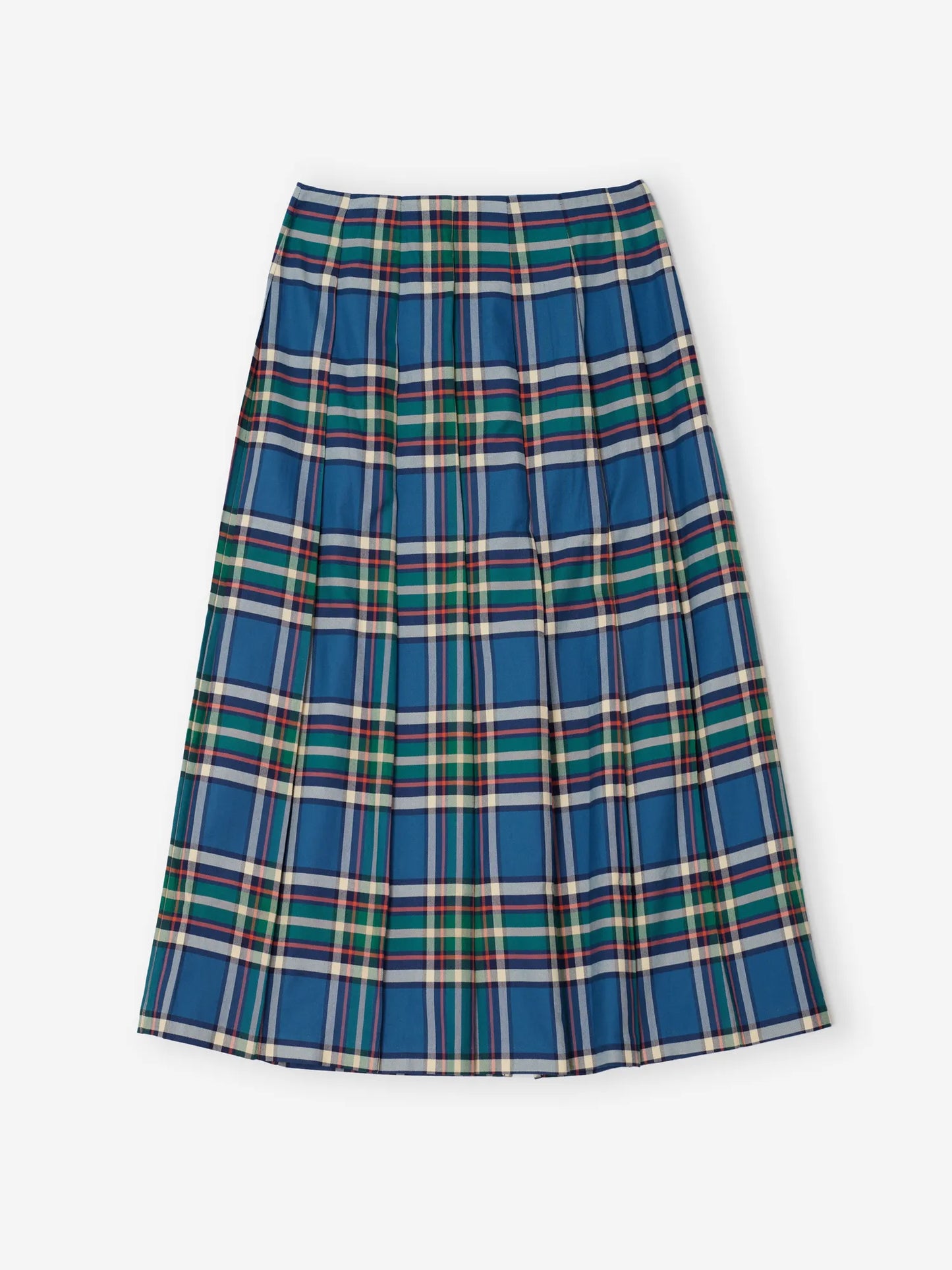 Jupe plissée en flanelle Tartan
