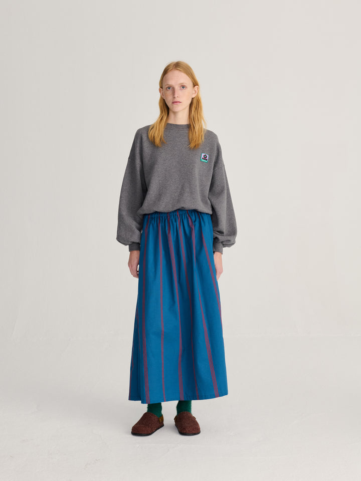 Triple Stripes all over evasé skirt