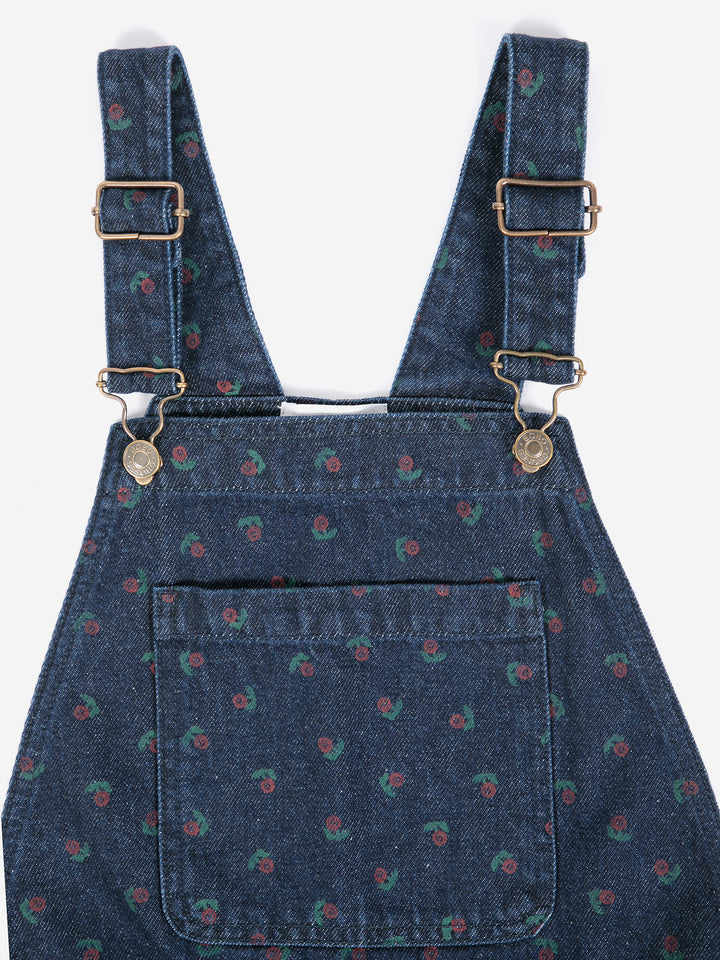 Swamp Whirl all over denim dungaree